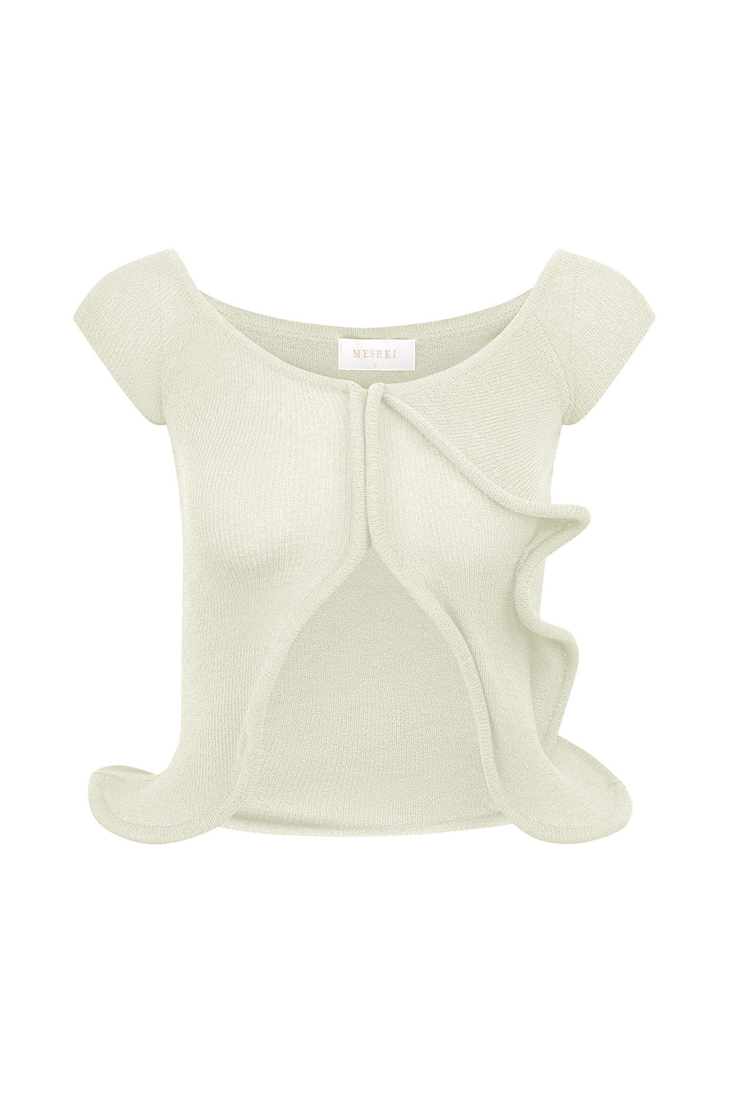 Haisley Off Shoulder Knit Top - Ivory #9
