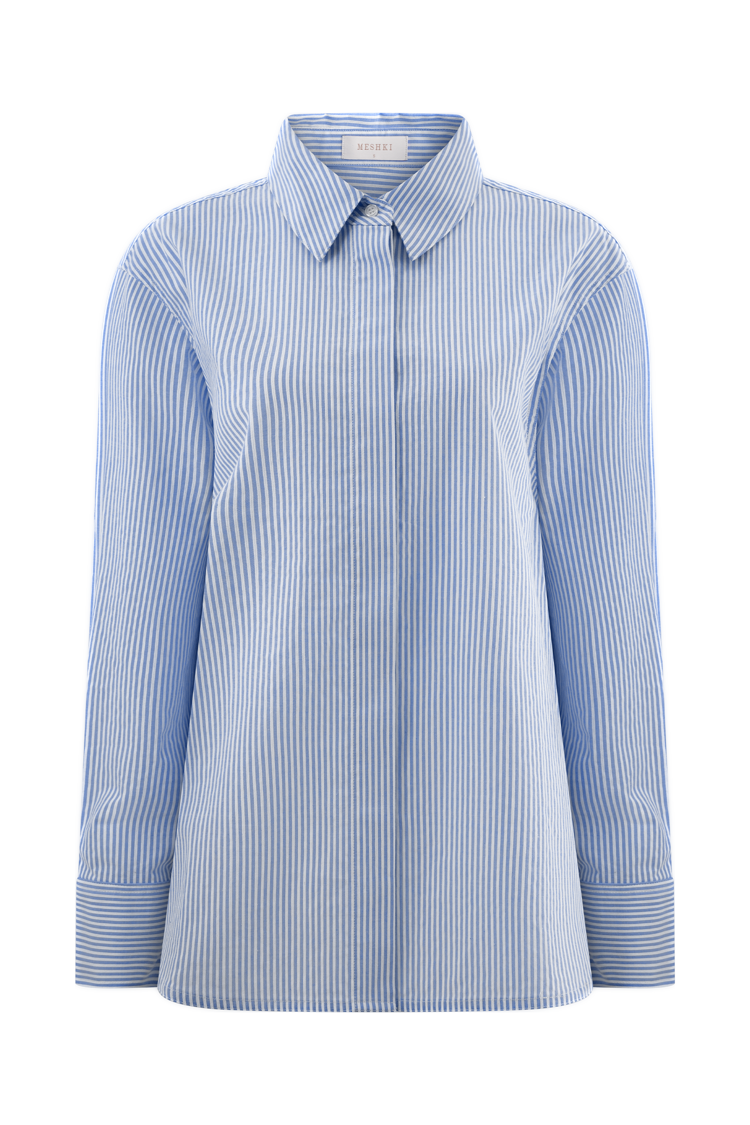 Hansen Oversized Shirt - Blue Pinstripe #11