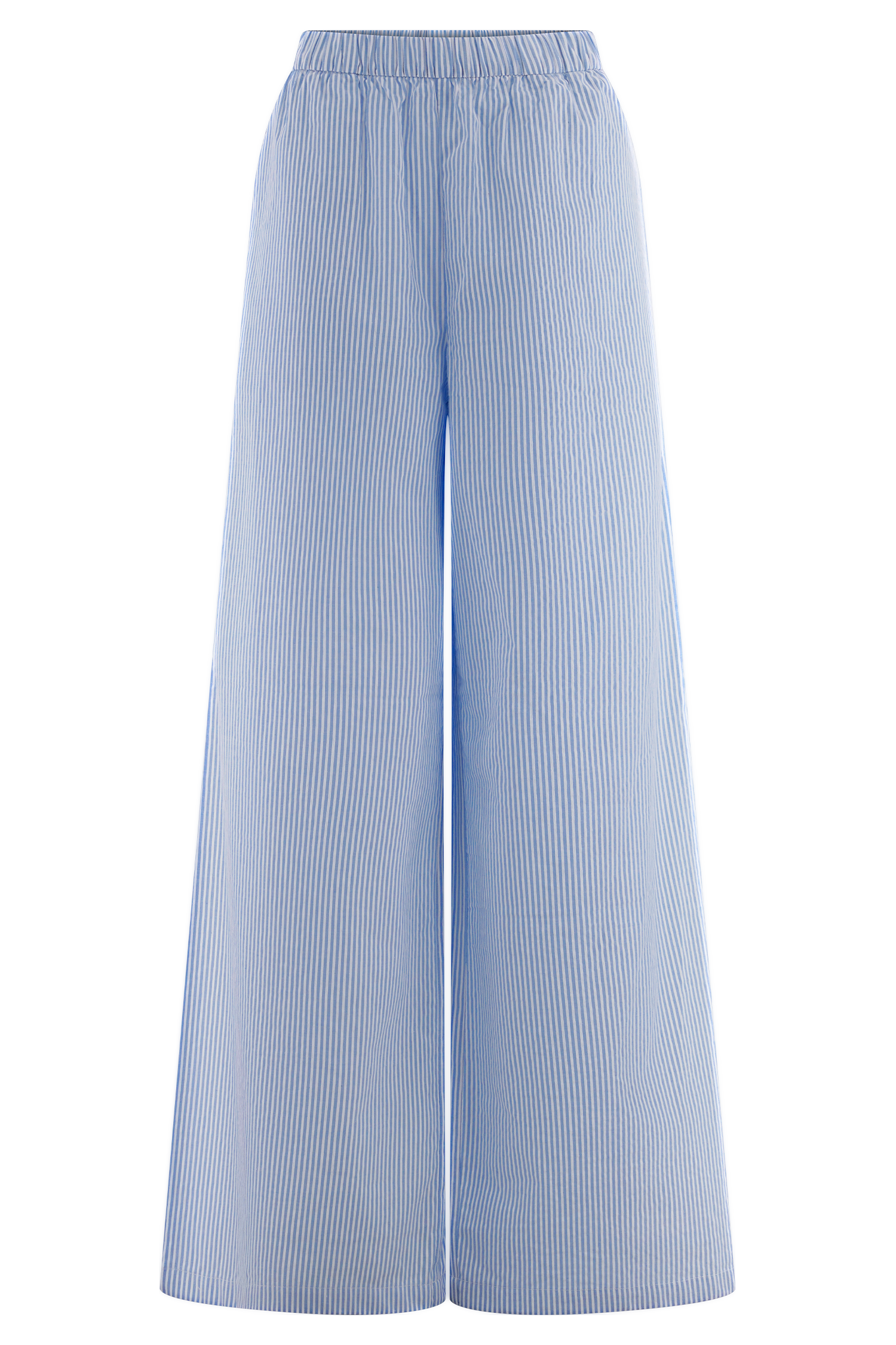 Hansen Wide Leg Pants - Blue Pinstripe #8
