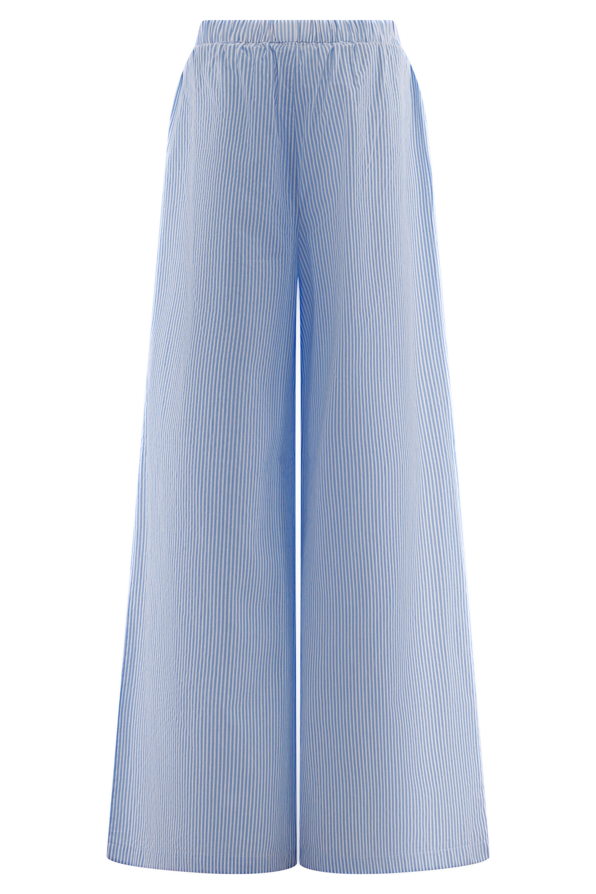 Hansen Wide Leg Pants - Blue Pinstripe #9