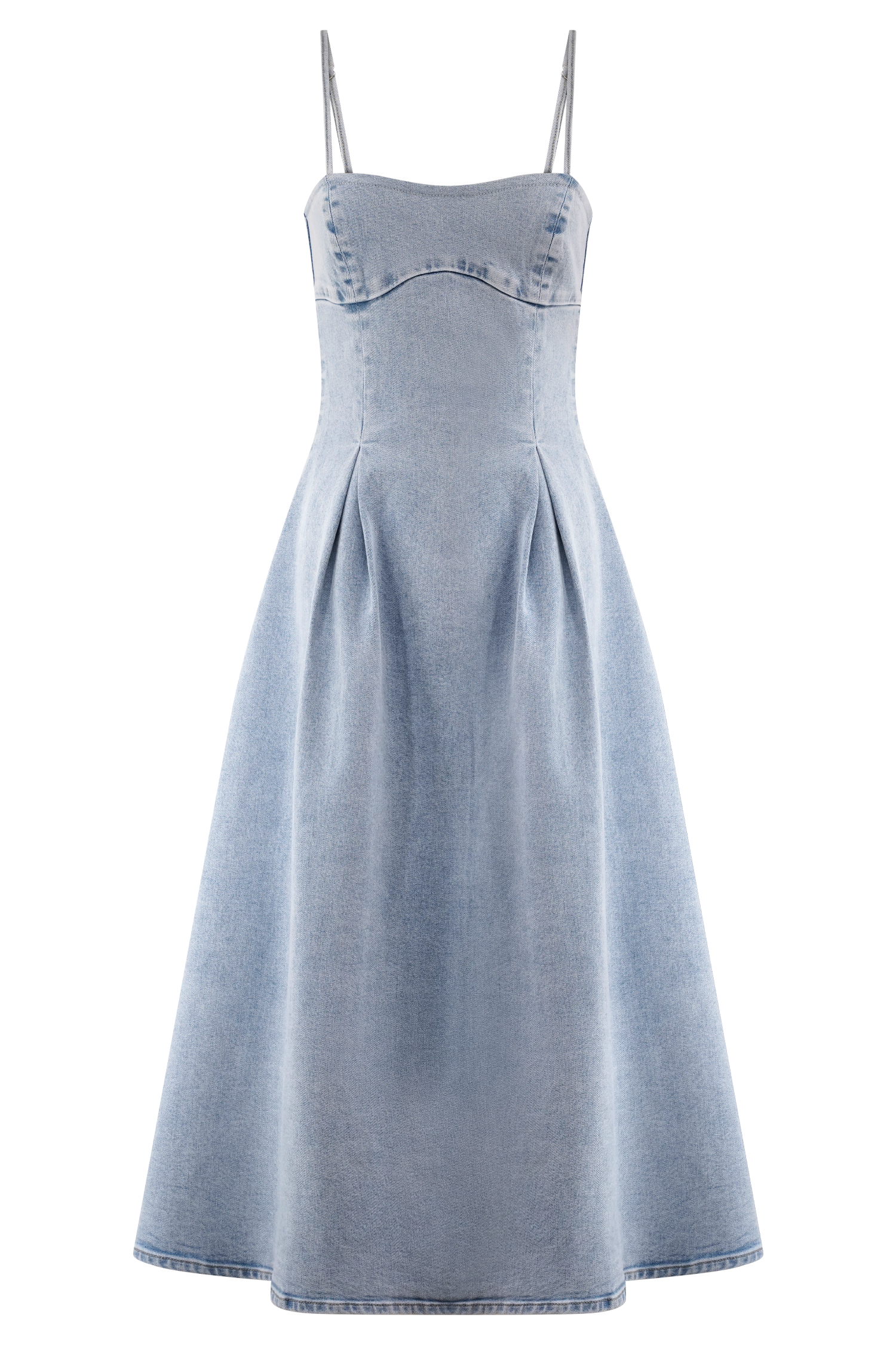 Harlyn Denim Midi Dress - Light Blue #9