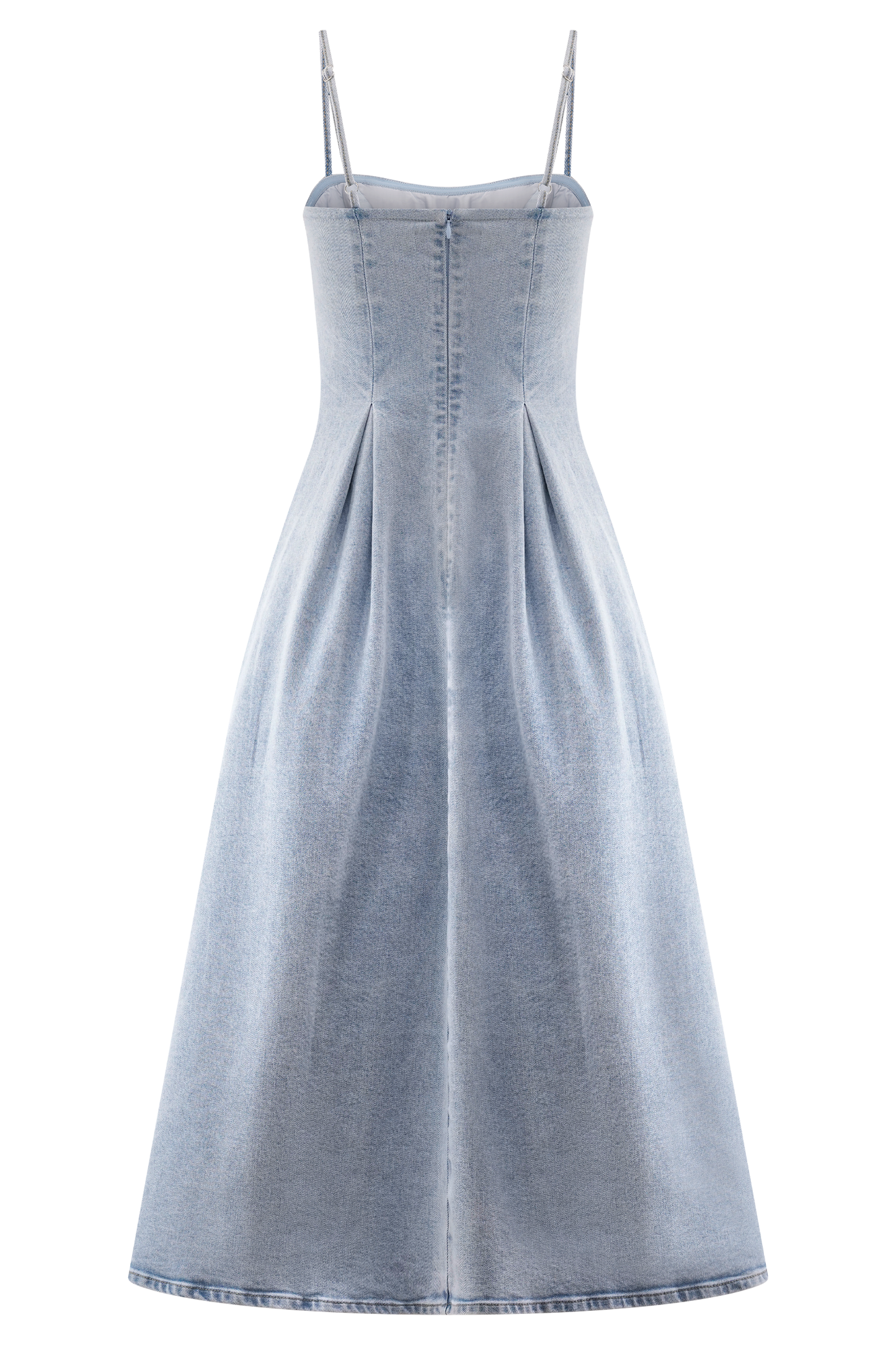 Harlyn Denim Midi Dress - Light Blue