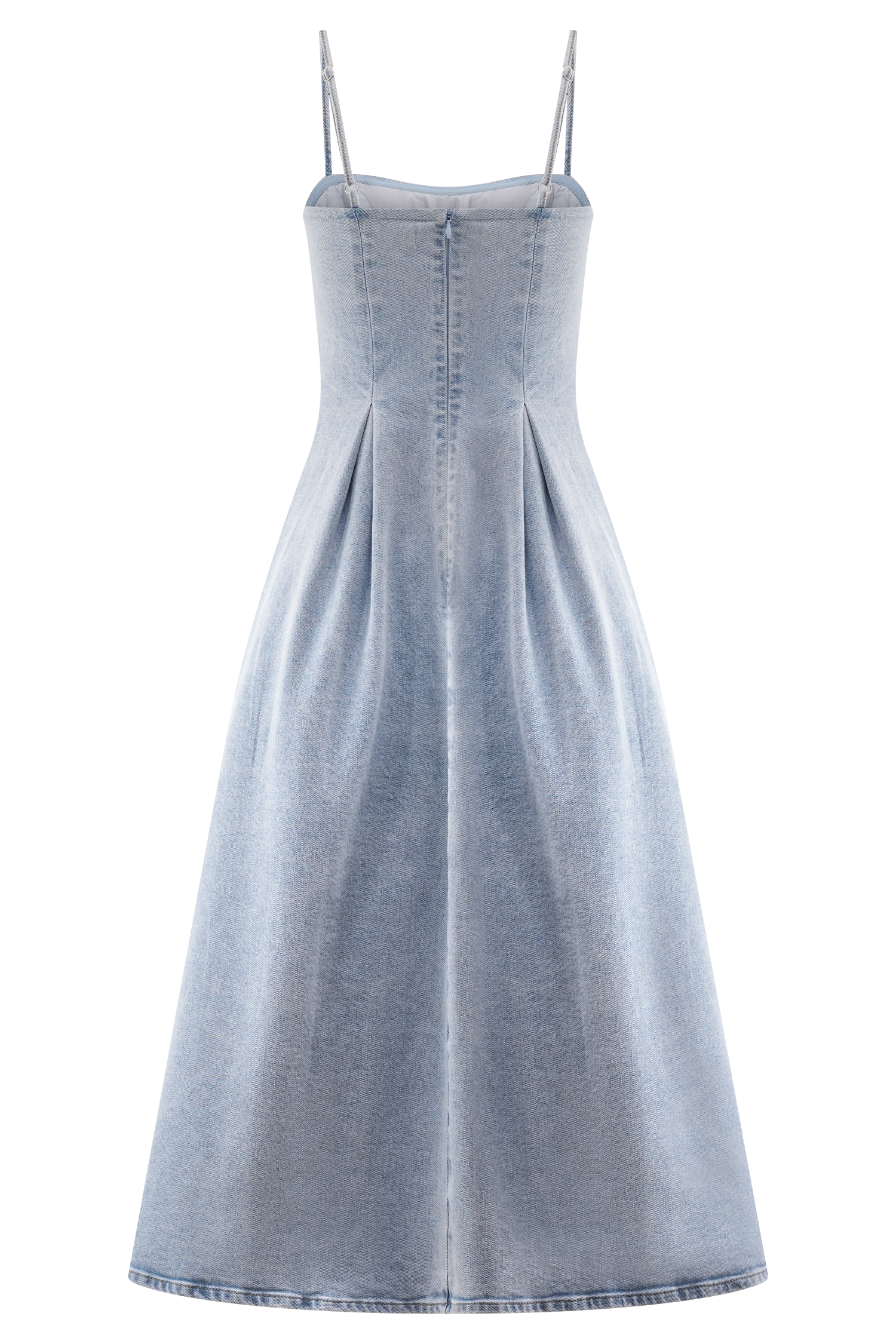 Harlyn Denim Midi Dress - Light Blue #8