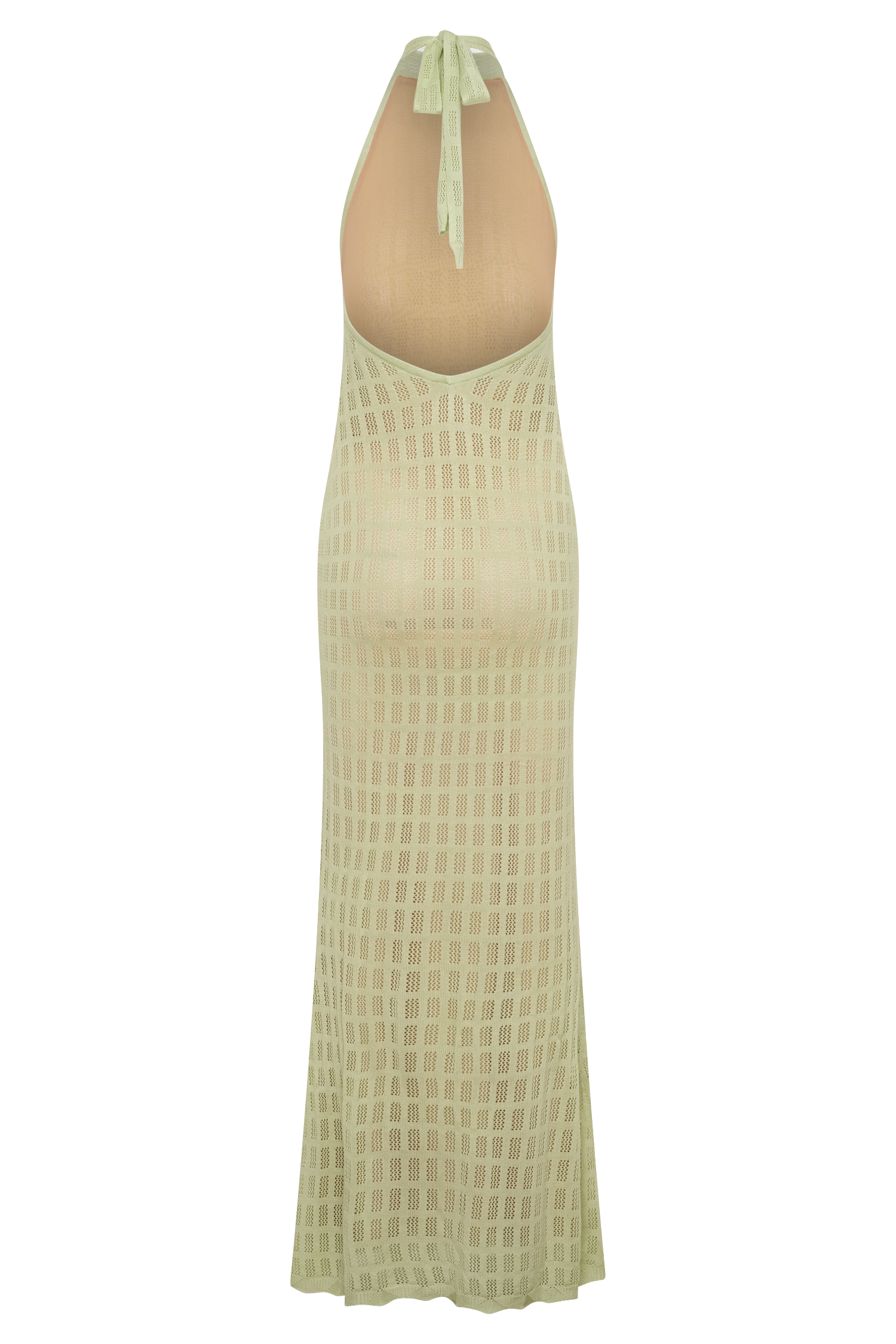 Hayley Halter Knit Maxi Dress - Seafoam #8