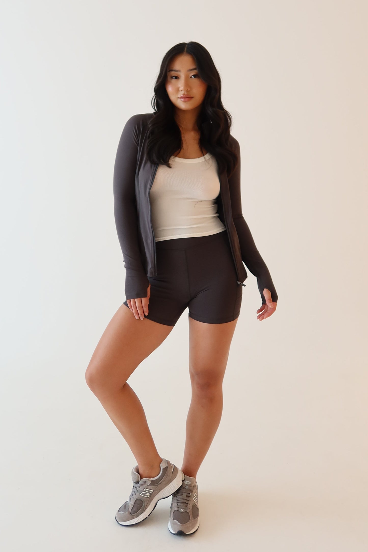 Martina Bike Shorts With Pocket - Charcoal