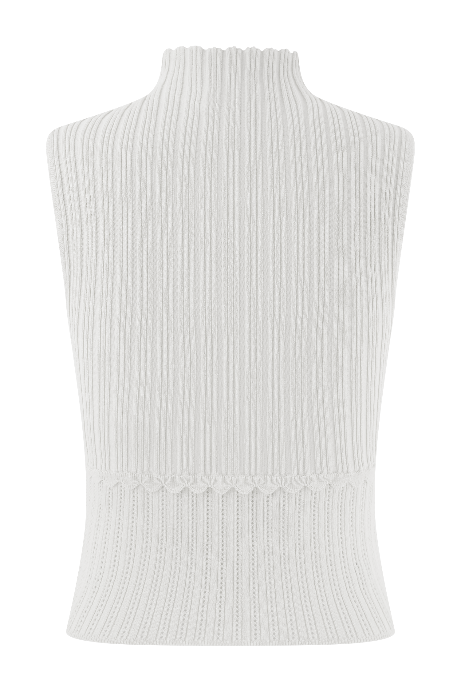 Indy Pointelle Knit Top - Ivory #8