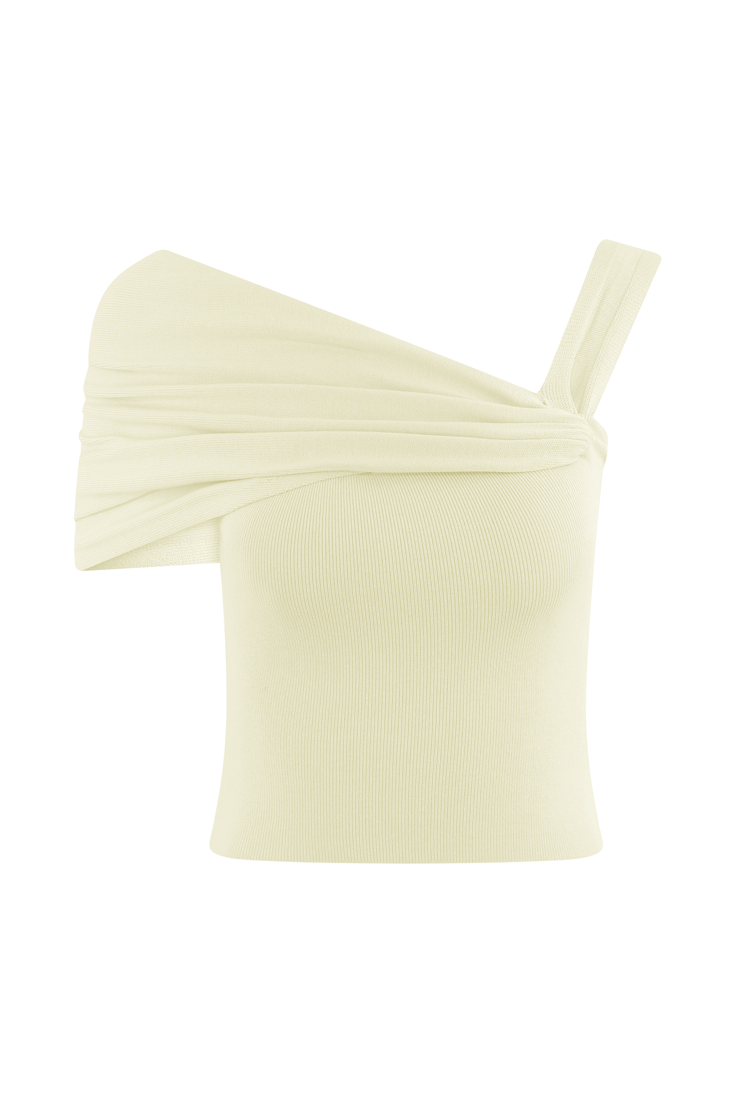 Irene Gathered Knit Top - Ivory #7