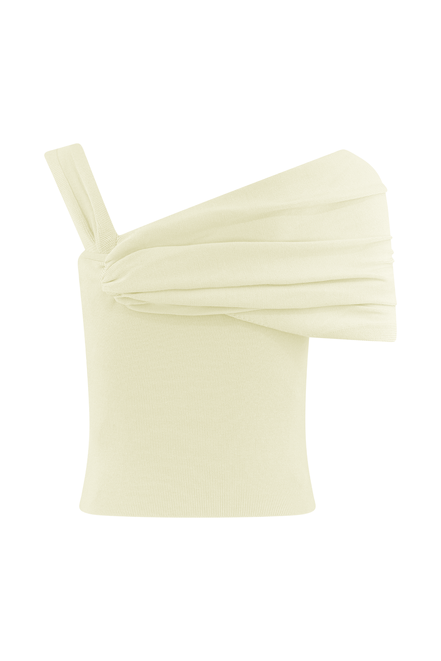 Irene Gathered Knit Top - Ivory #6