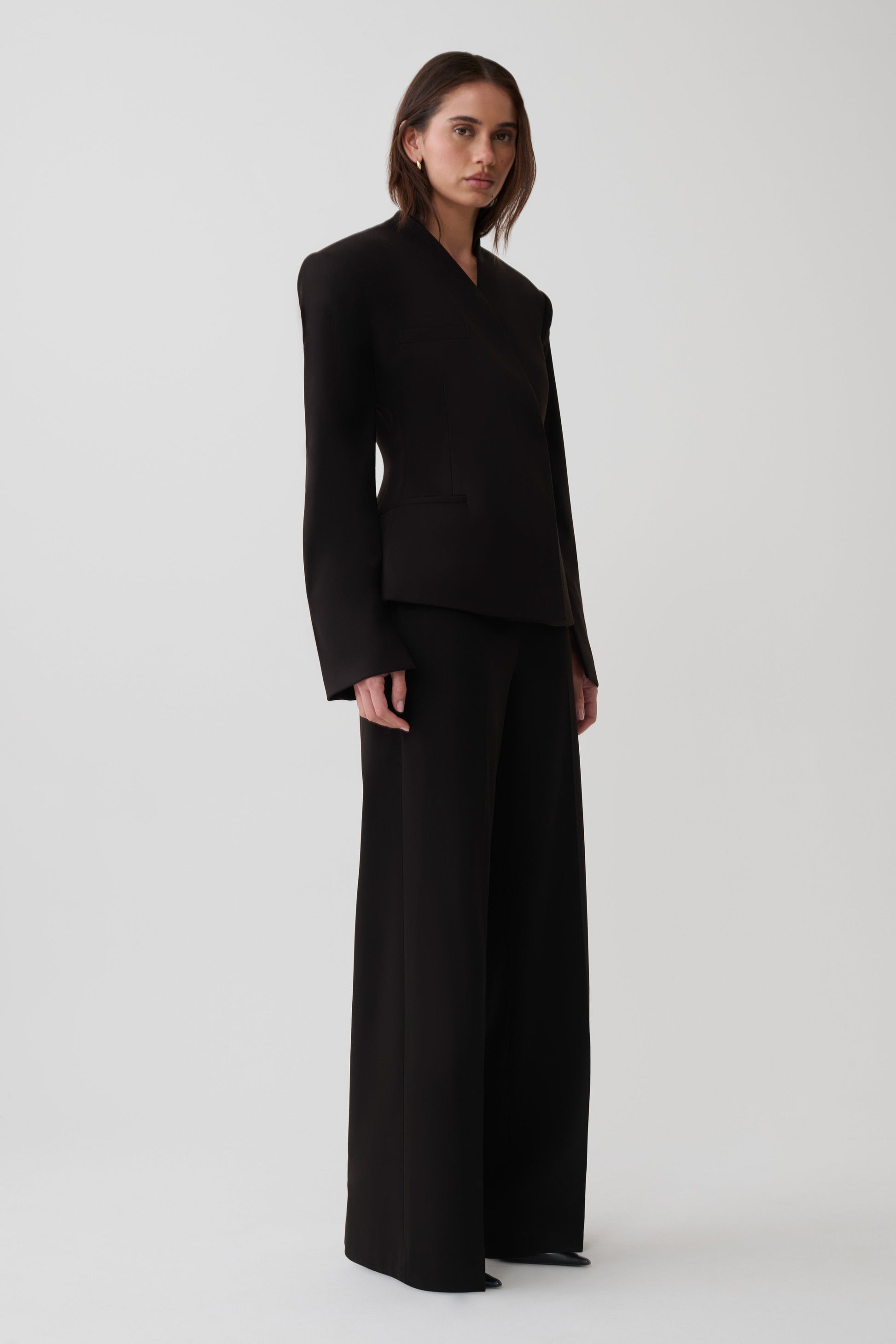 Katherine Suiting Structured Blazer - Black #5