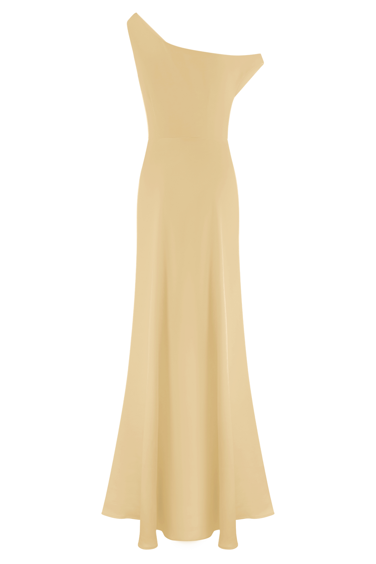 Jacinta One Shoulder Maxi Dress - Pastel Lemon #12