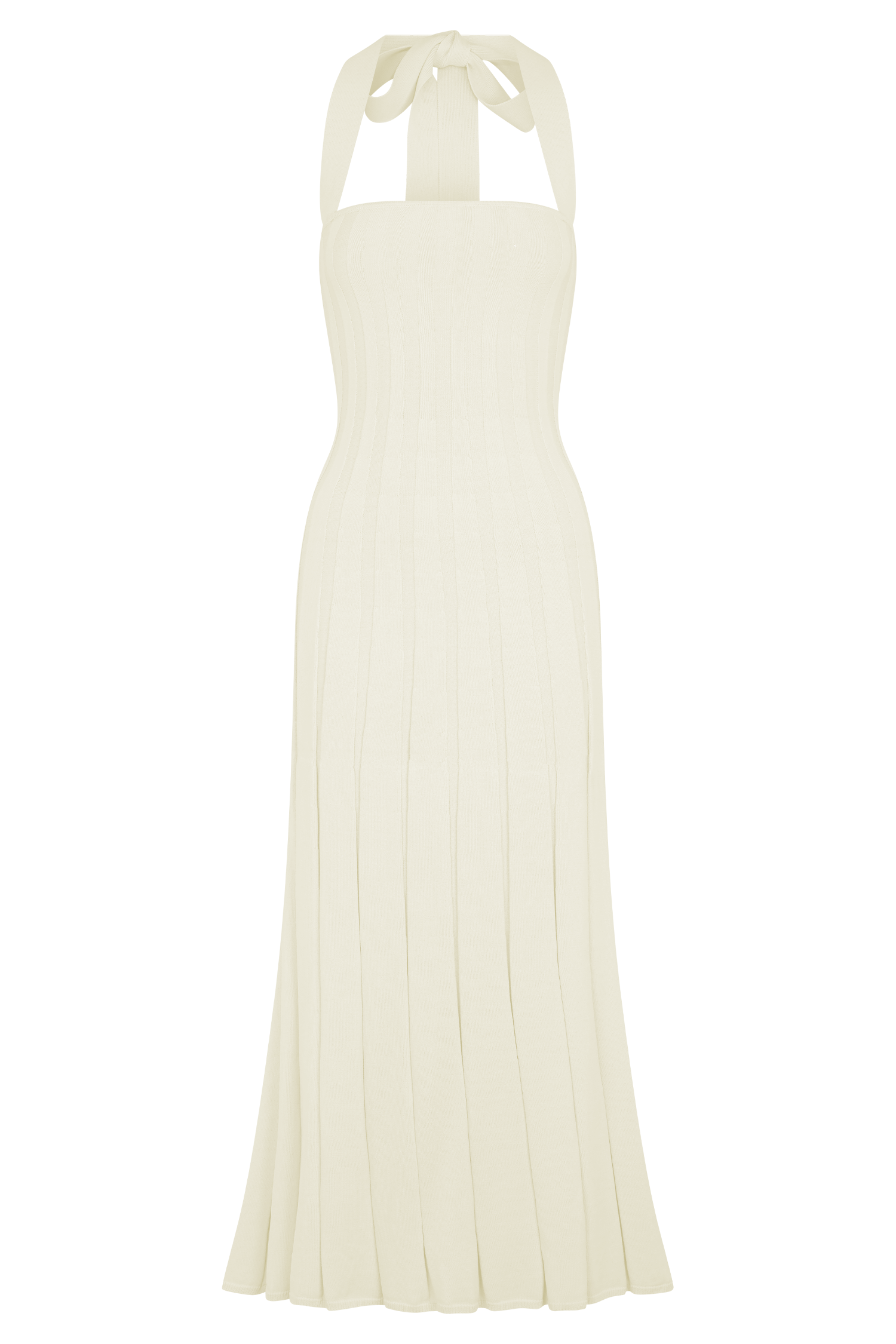 Jacqui Halter Knit Midi Dress - Ivory #7