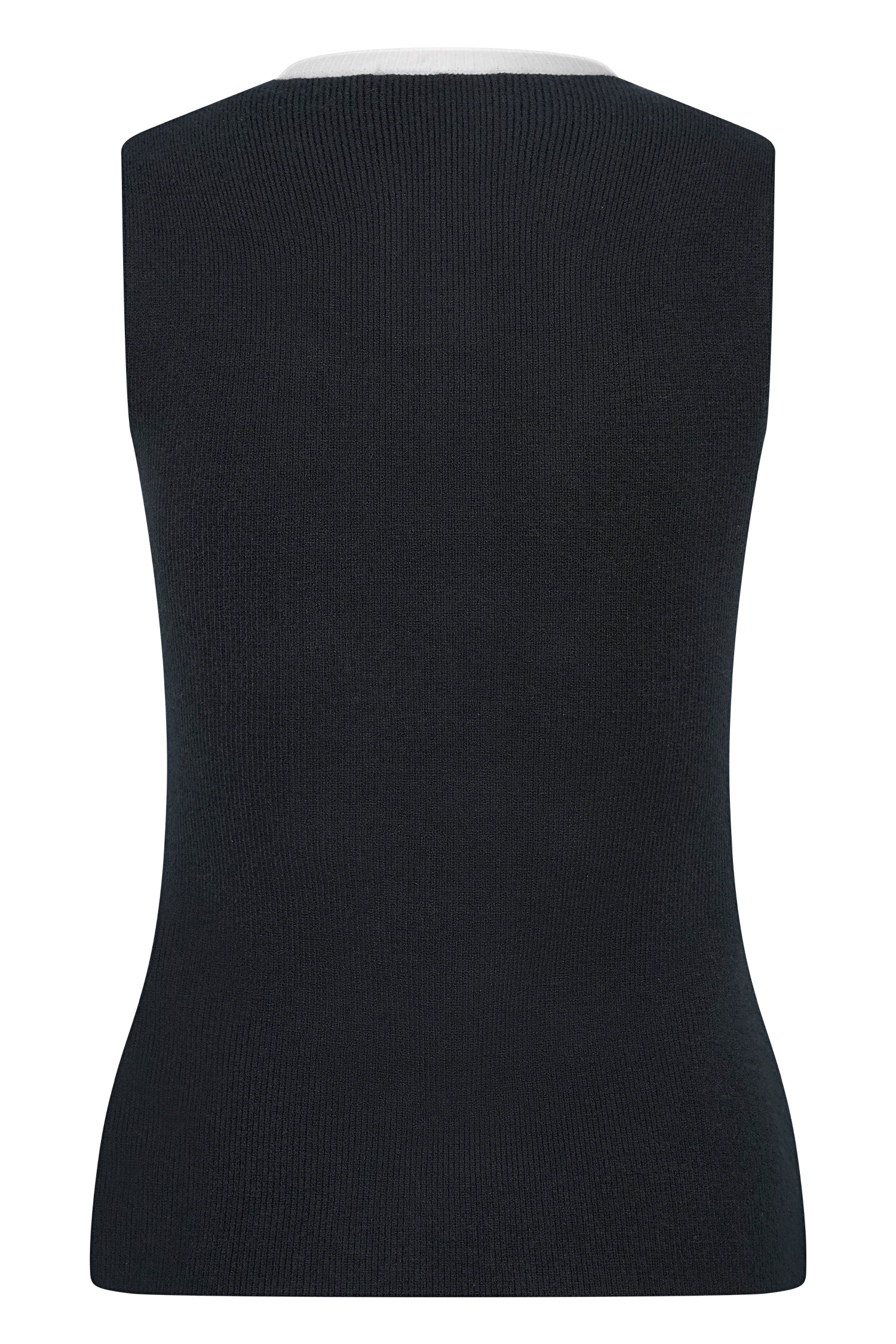 Julianne Contrast Knit Top - Black/White #6