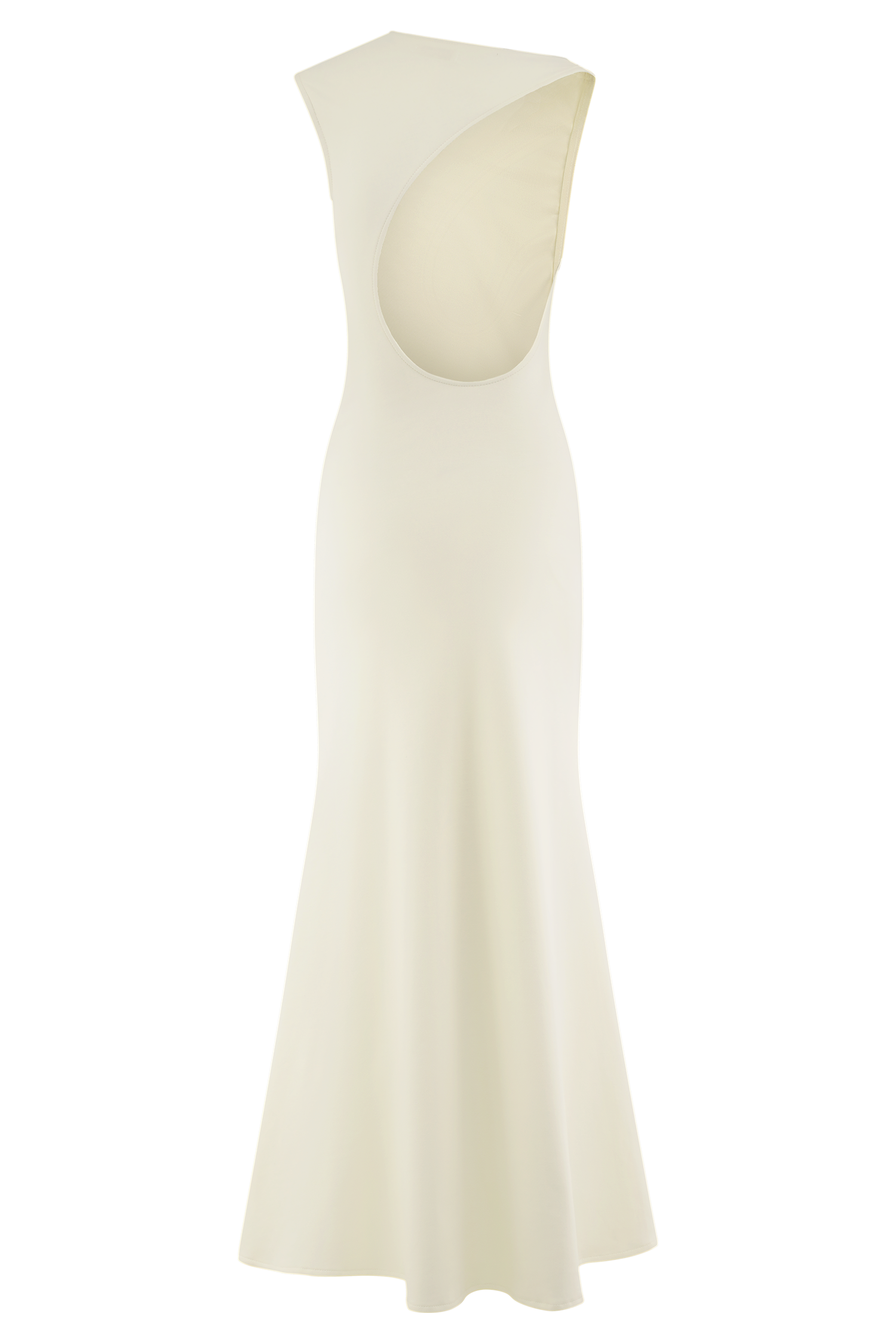 Katerina Scuba Jersey Cut Out Maxi Dress - Ivory #6