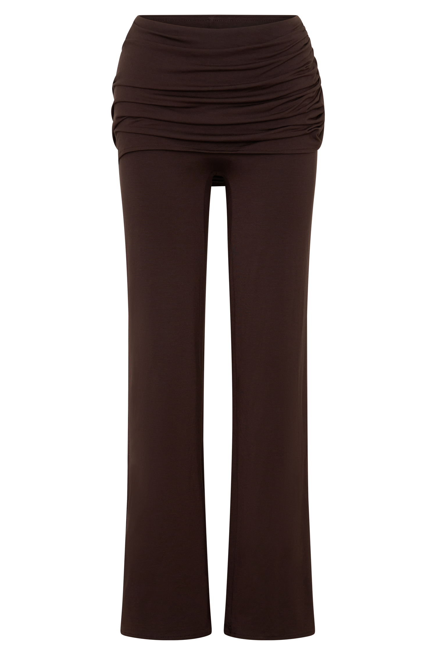 Keaton Modal Straight Leg Overlay Pant - Espresso #10