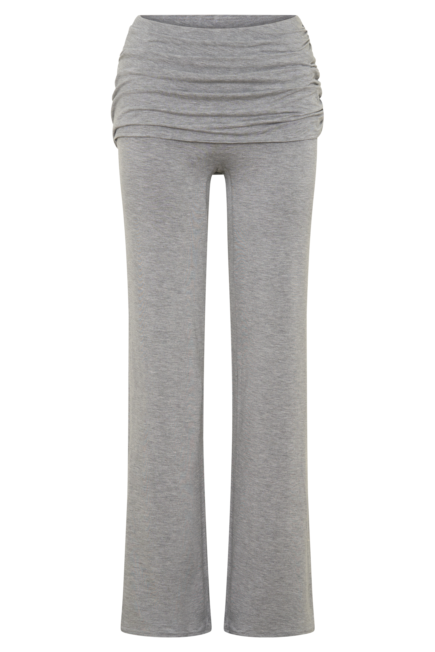 Keaton Modal Straight Leg Overlay Pant - Grey Marle #9