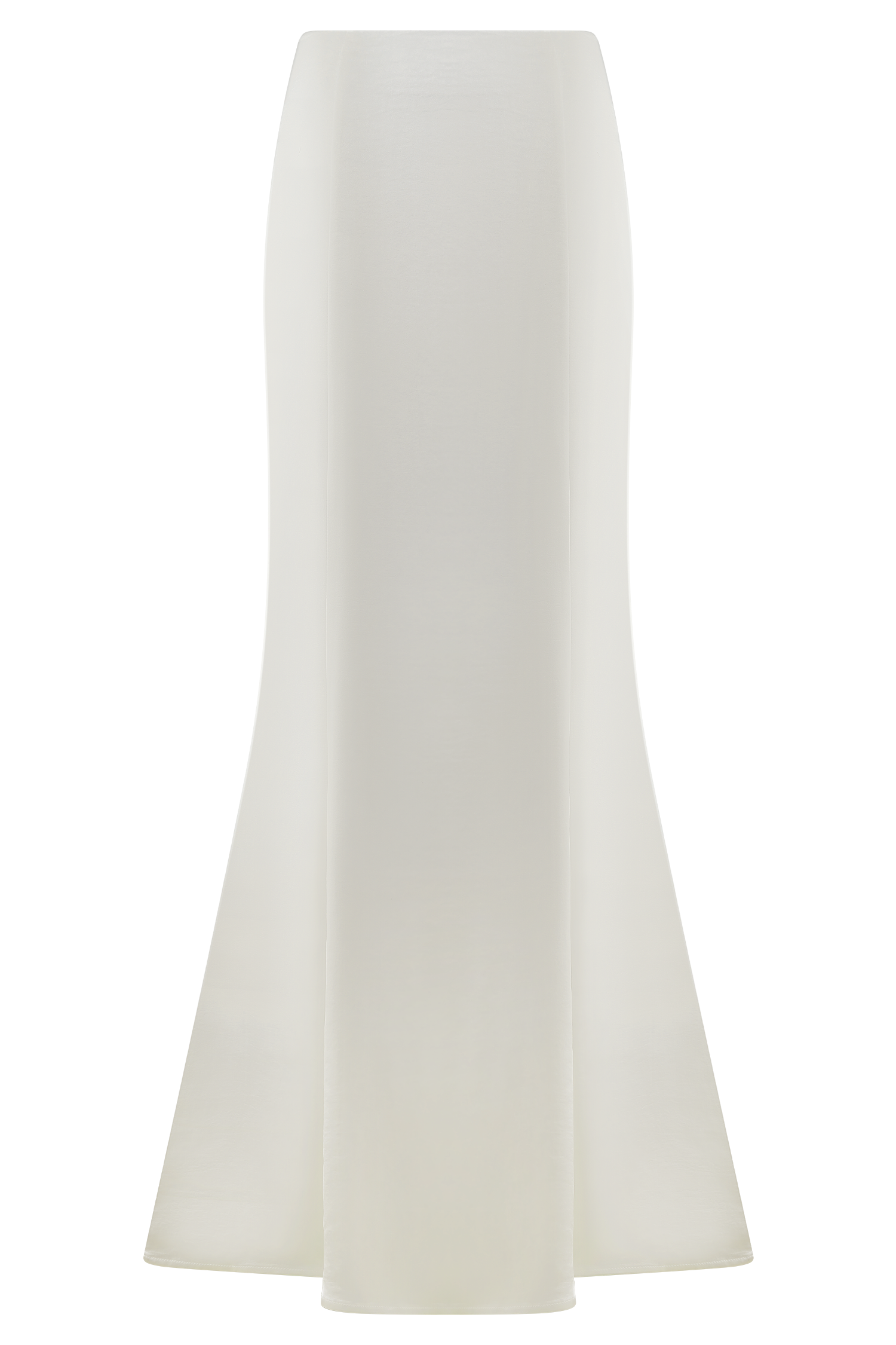 Khloe Satin Fishtail Maxi Skirt - White #9