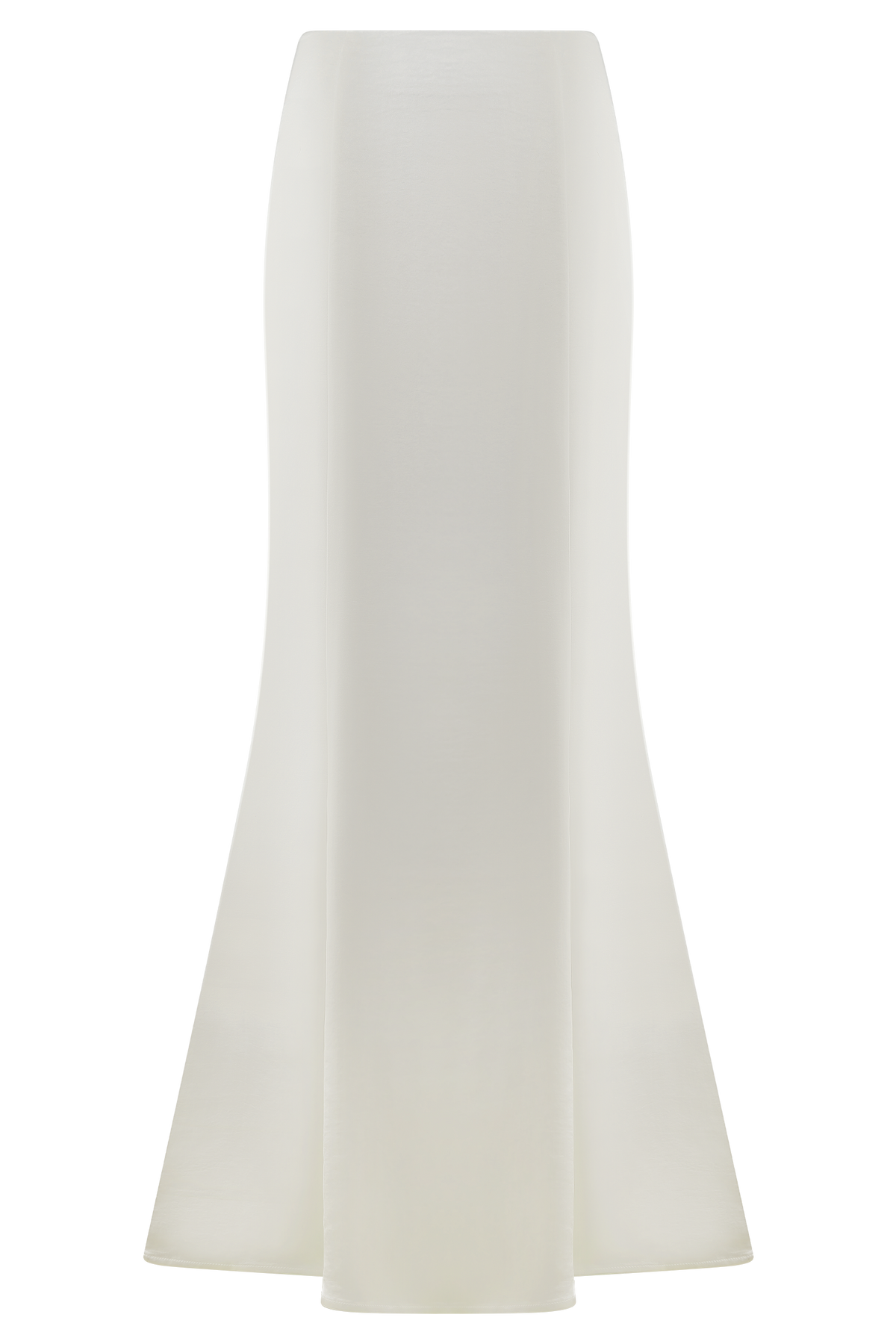 Khloe Satin Fishtail Maxi Skirt - White #9