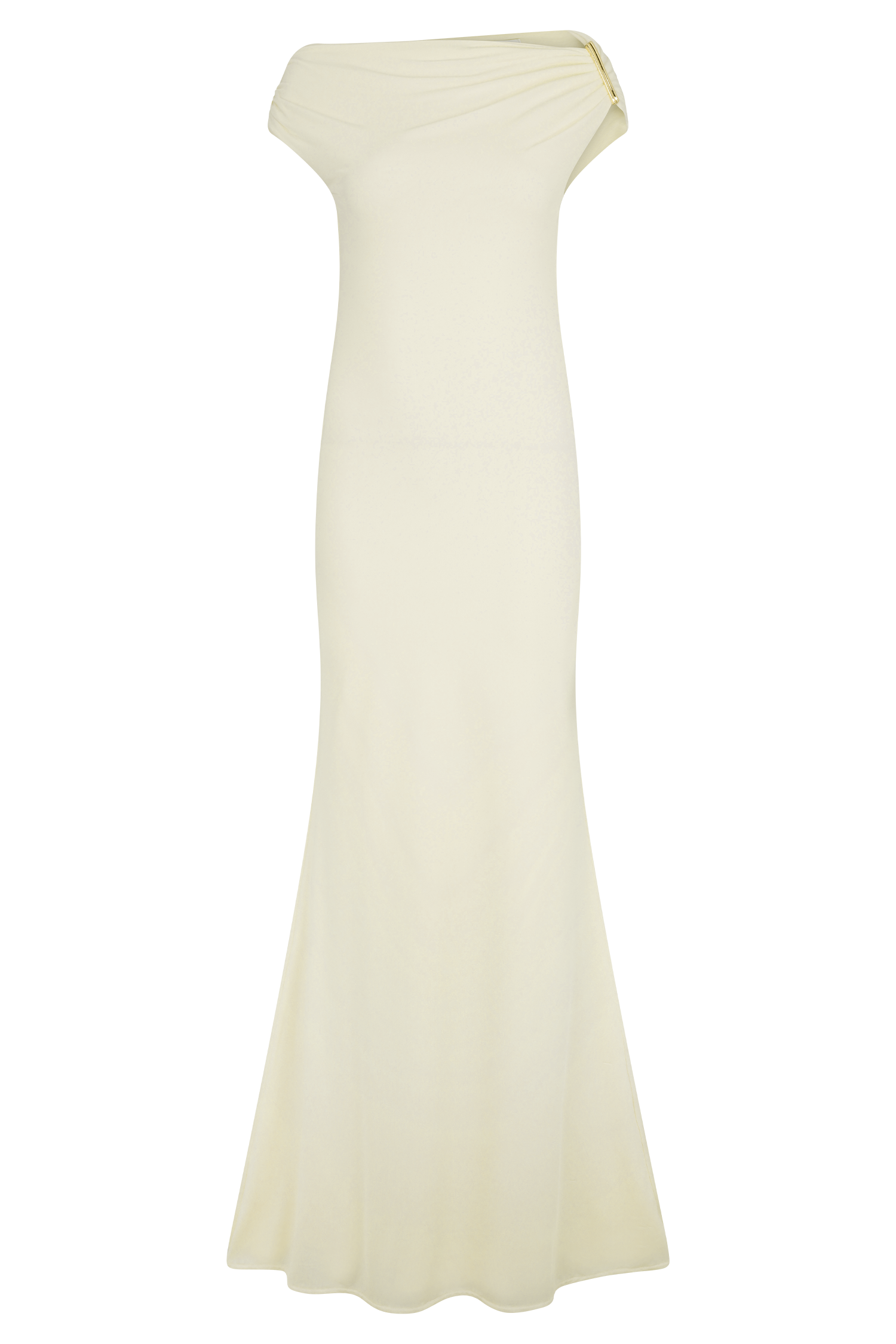 Kinsley Slinky Maxi Dress With Hardware - Ivory #9