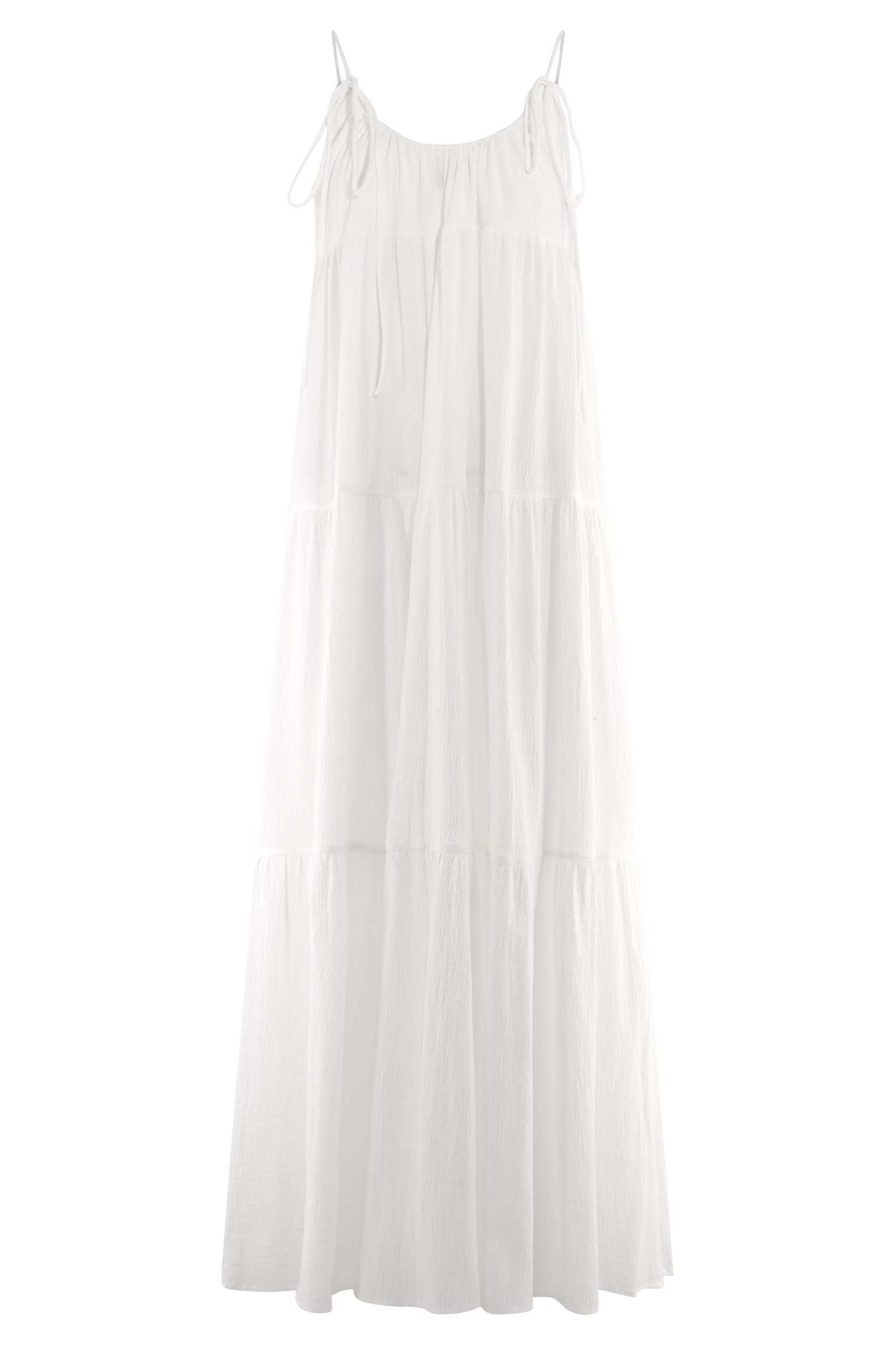 Lenny Front Tie Top - White #10