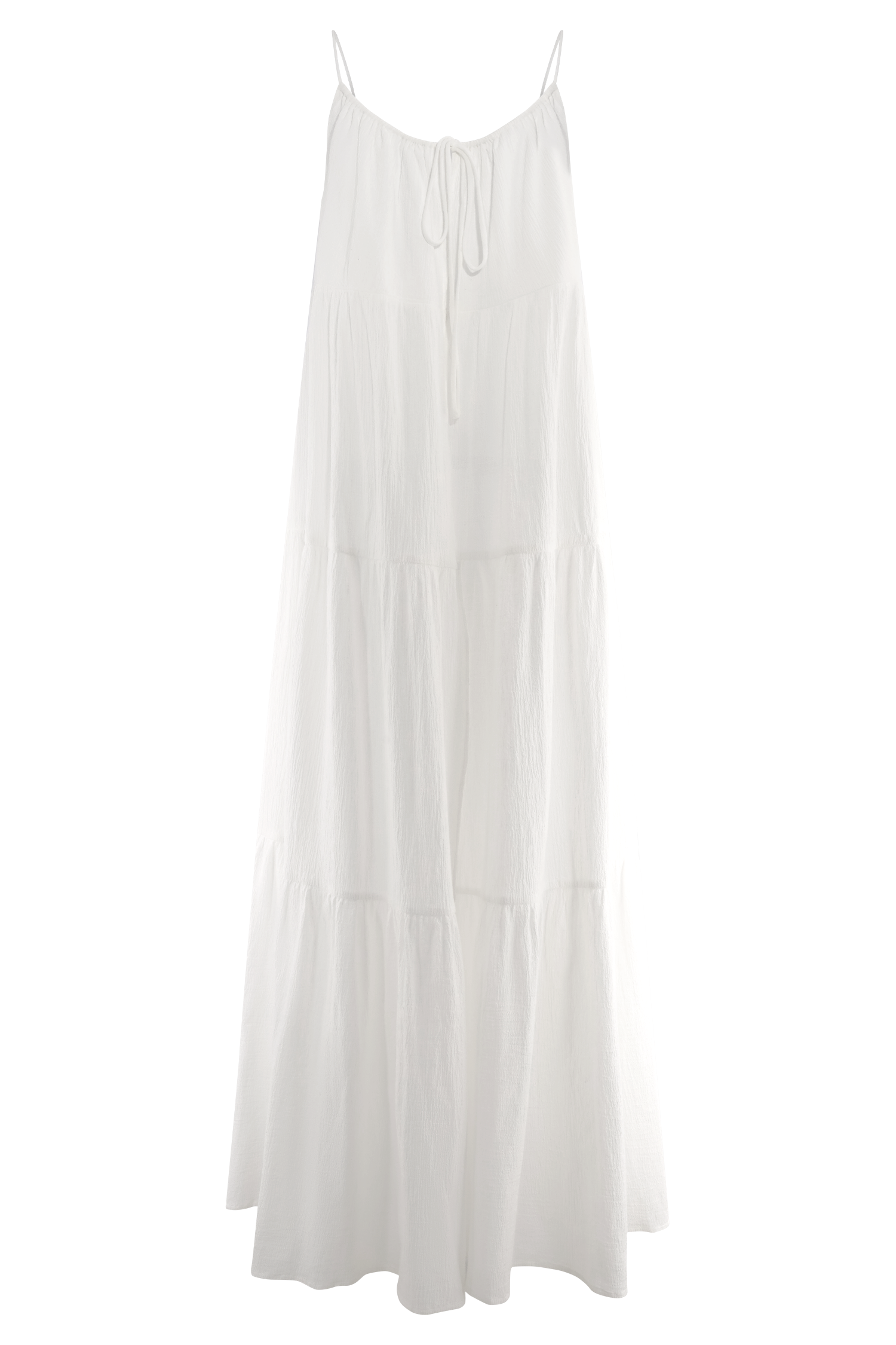 Lenny Front Tie Top - White #11