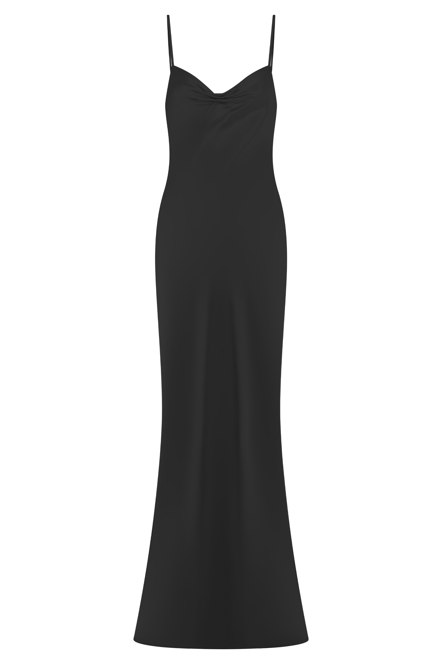 Lilly Sweetheart Satin Maxi Dress - Black #14