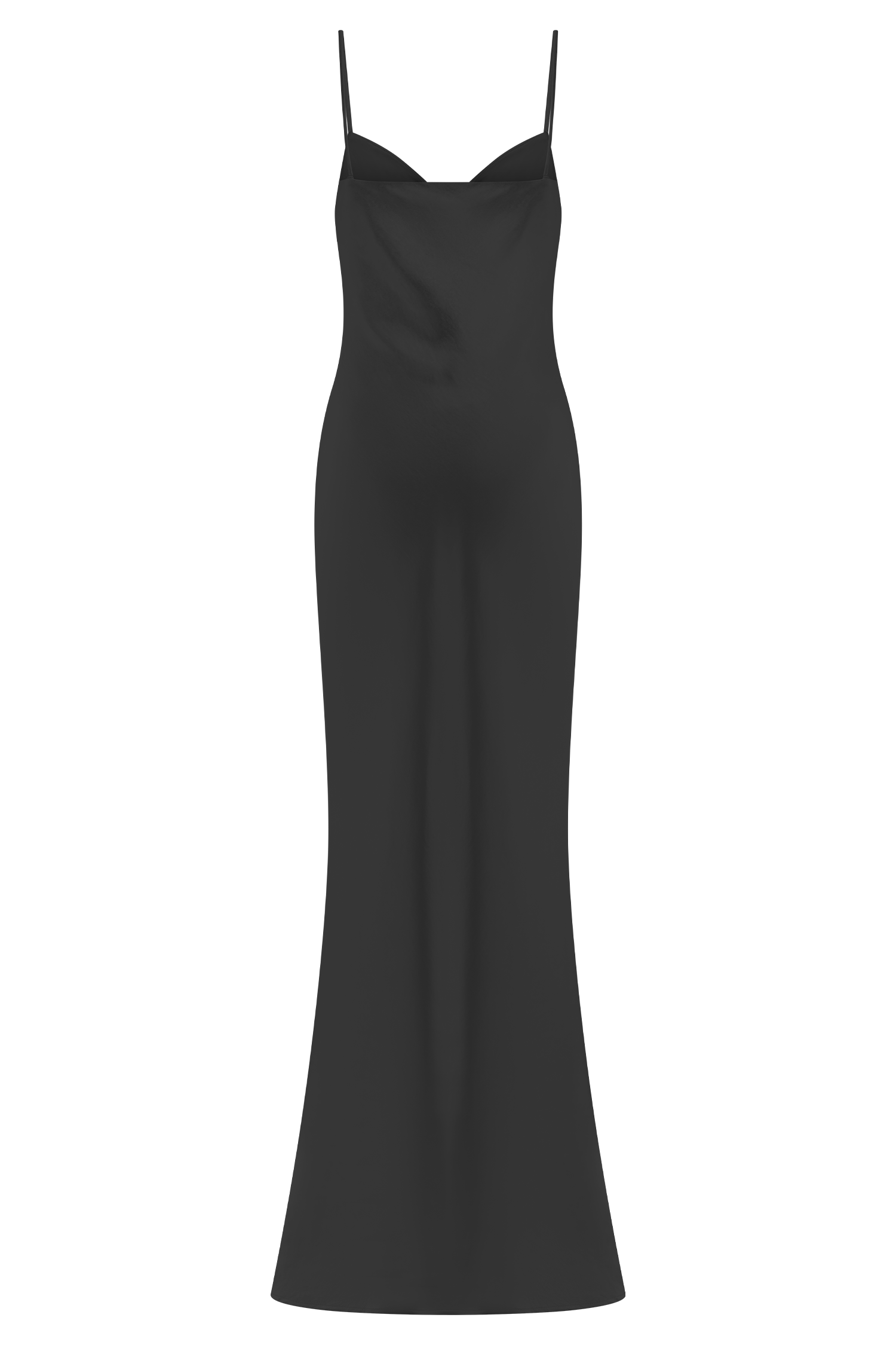 Lilly Sweetheart Satin Maxi Dress - Black #13