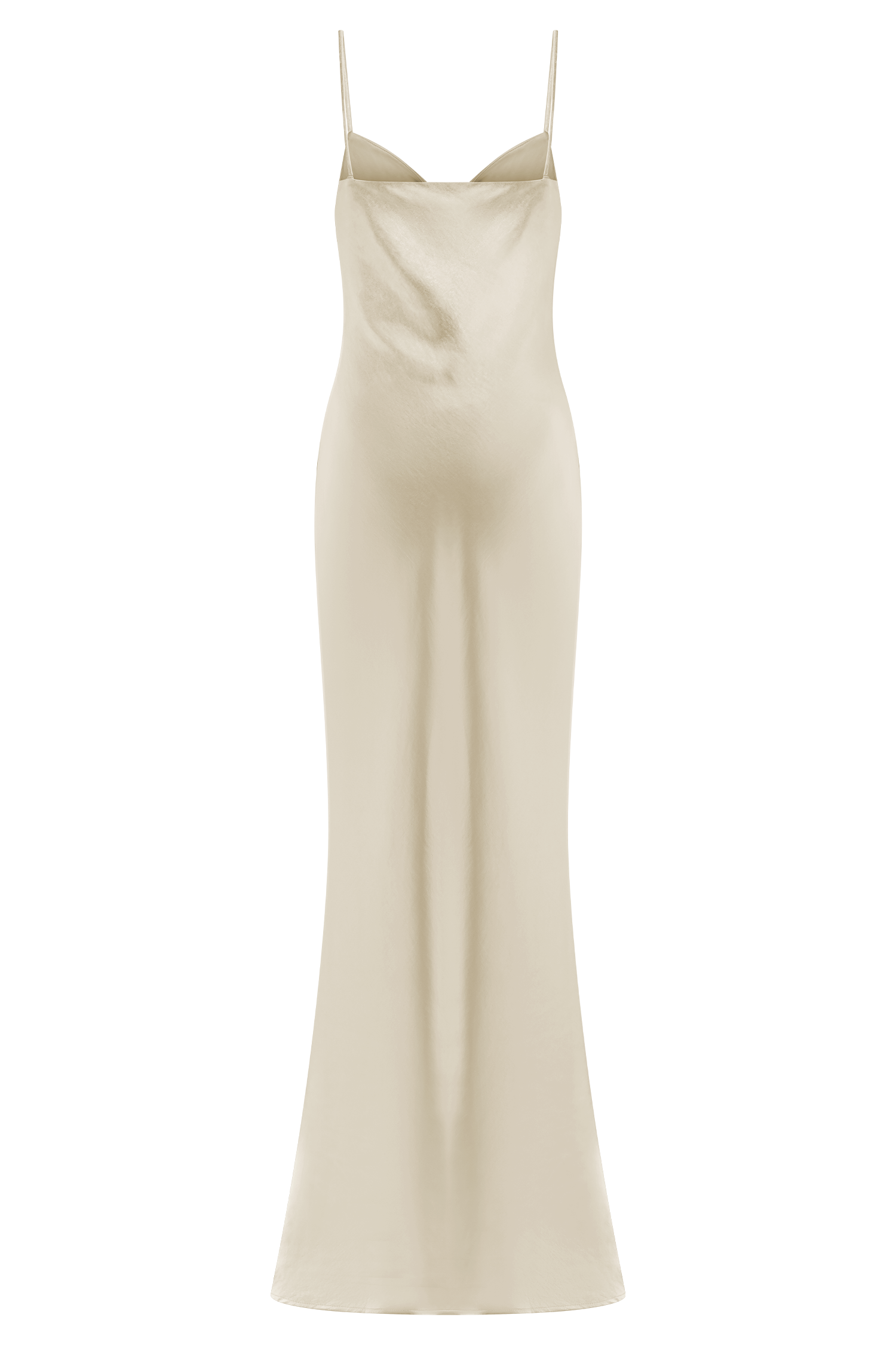 Lilly Sweetheart Satin Maxi Dress - Blush Gold #12