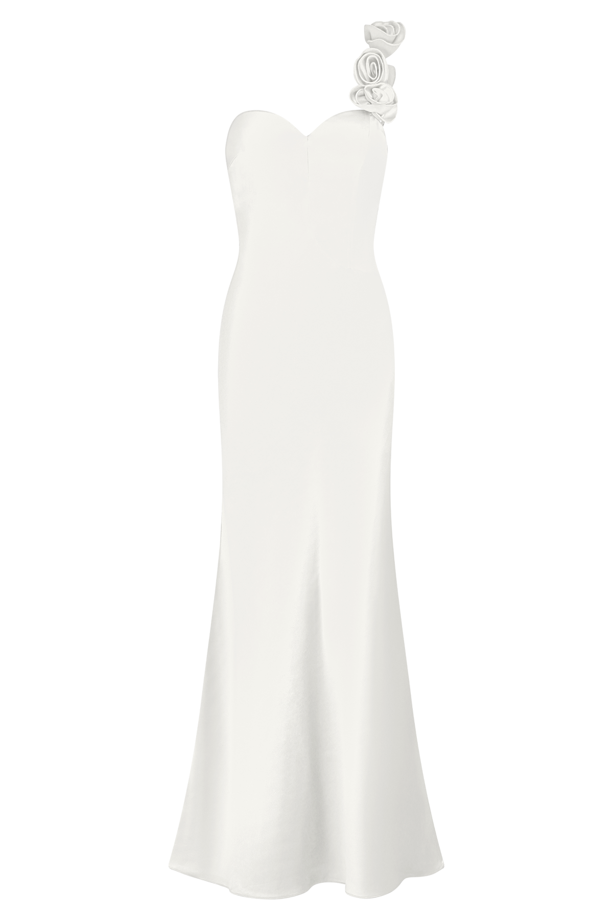 Lola Strapless Midi Dress - Ivory #2