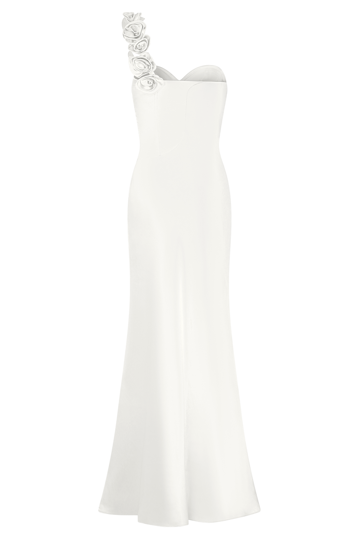 Lola Strapless Midi Dress - Ivory