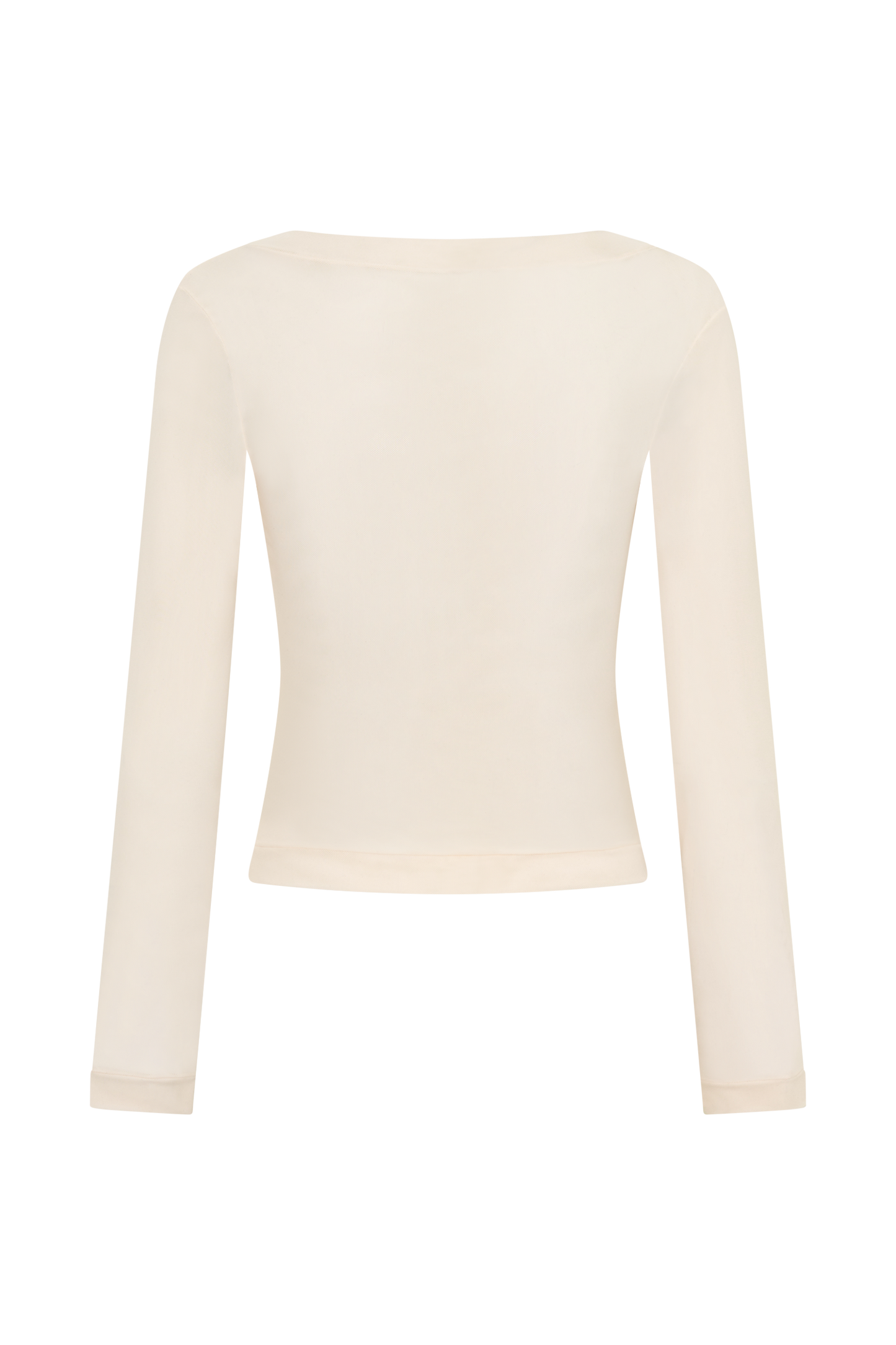 Lumi Long Sleeve Mesh Top - Bone