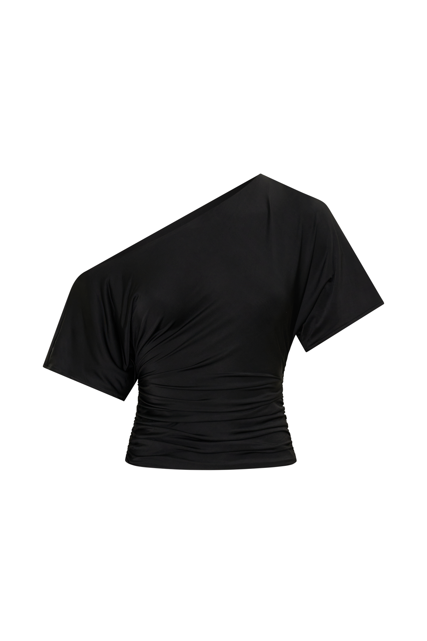 Luu Off Shoulder Slinky Top - Black #9