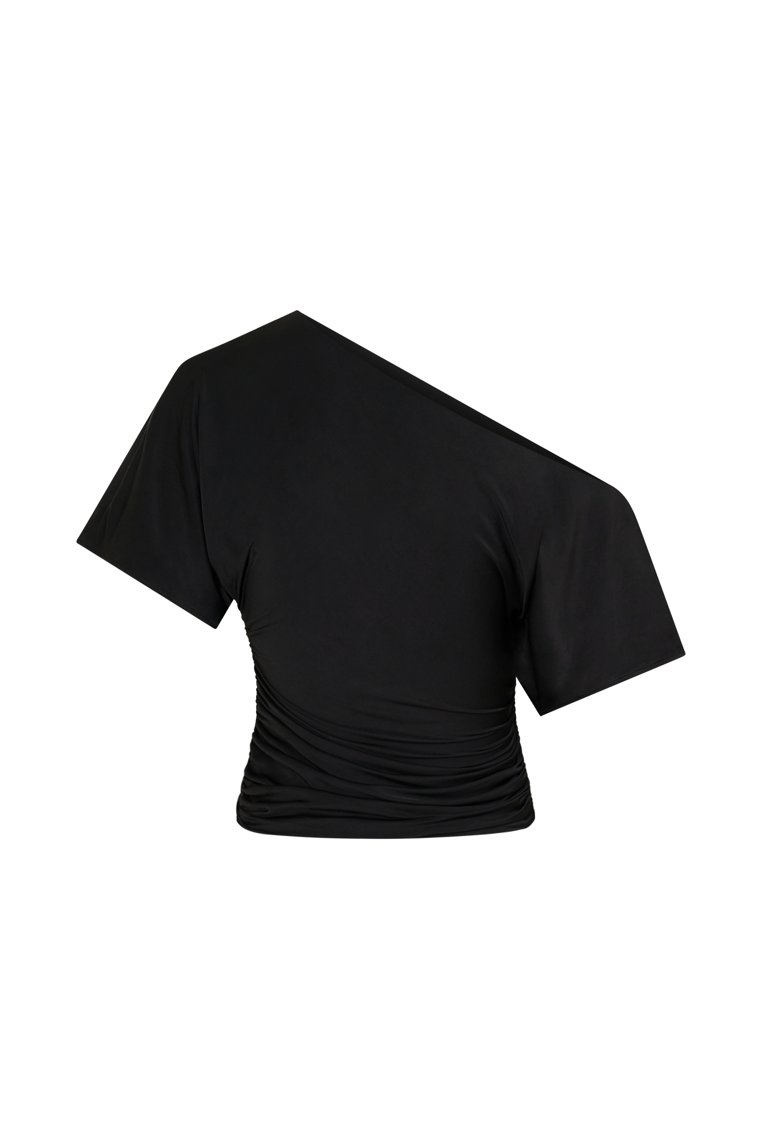 Luu Off Shoulder Slinky Top - Black #8