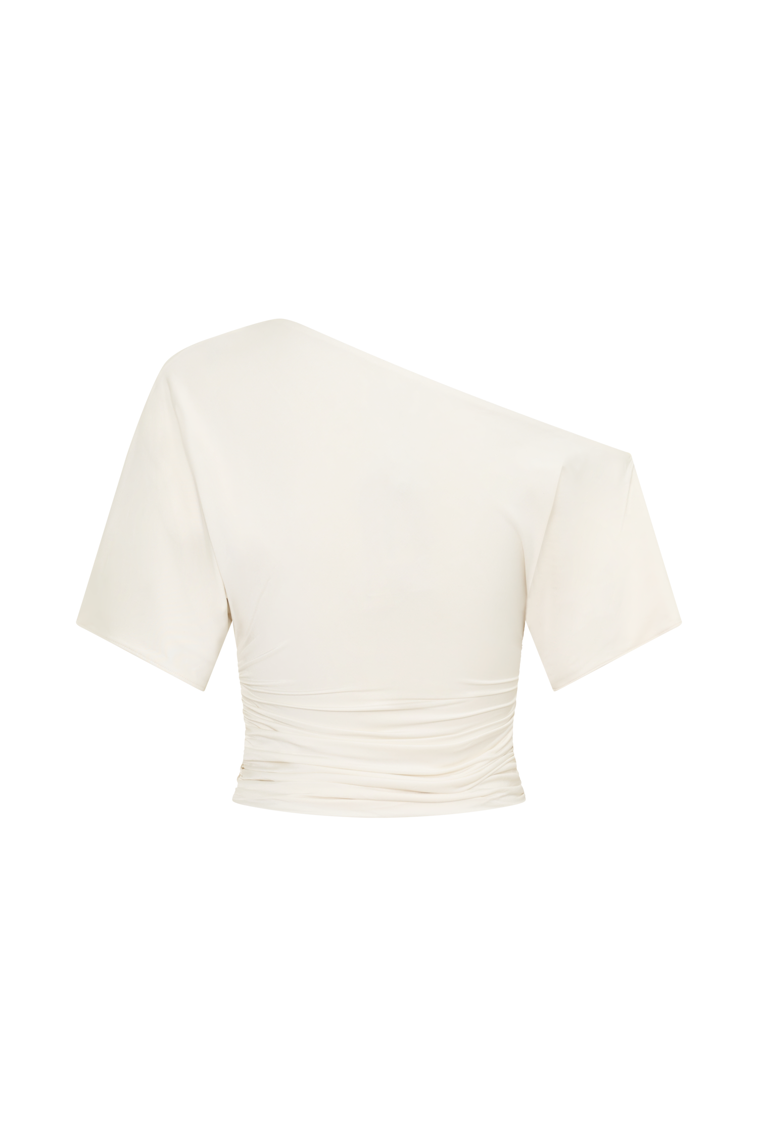 Luu Off Shoulder Slinky Top - Ivory #7