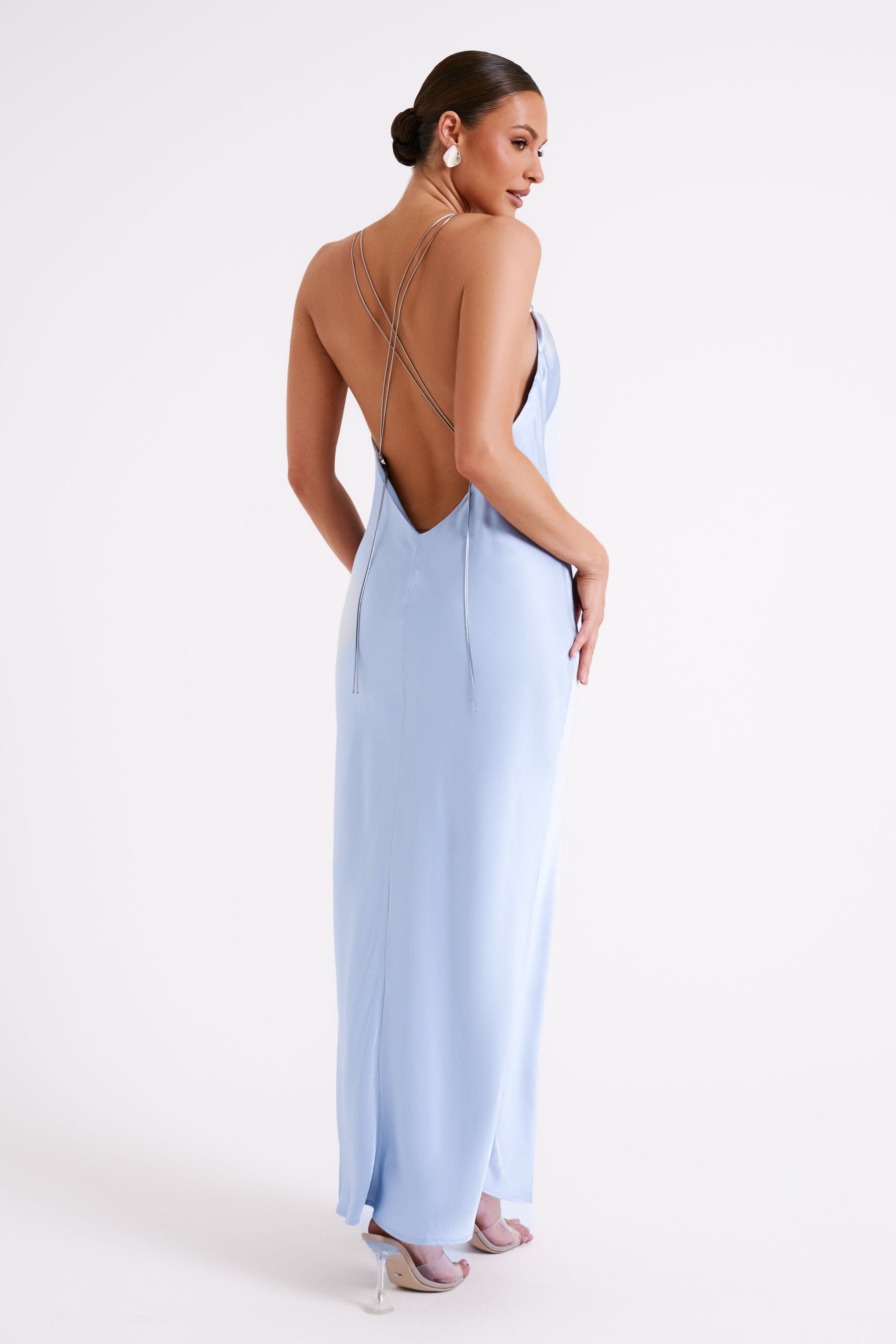 Kalani Chain Maxi Dress - Ice Blue #5
