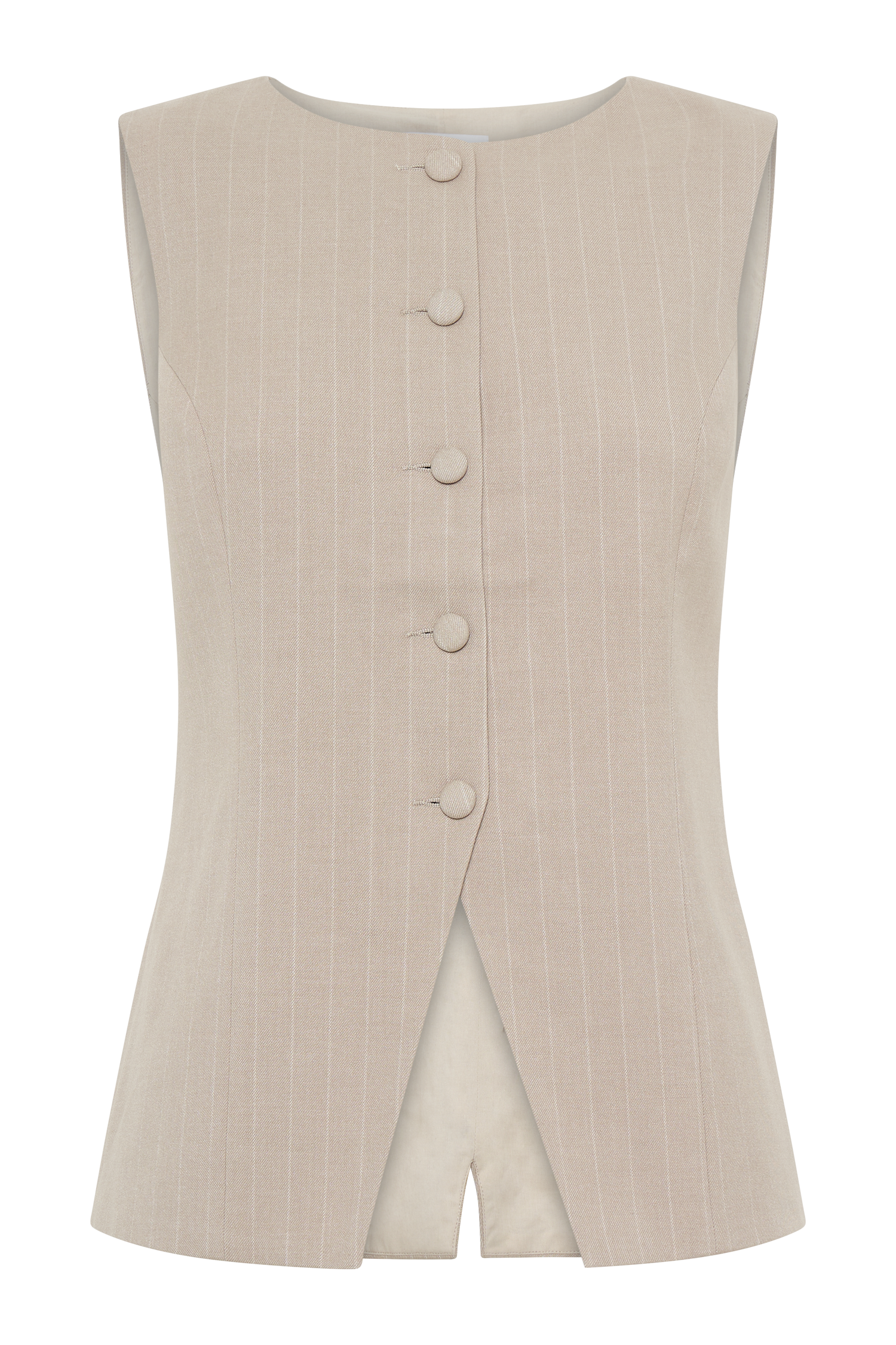 Tracey Suiting Vest - Taupe Pinstripe #10