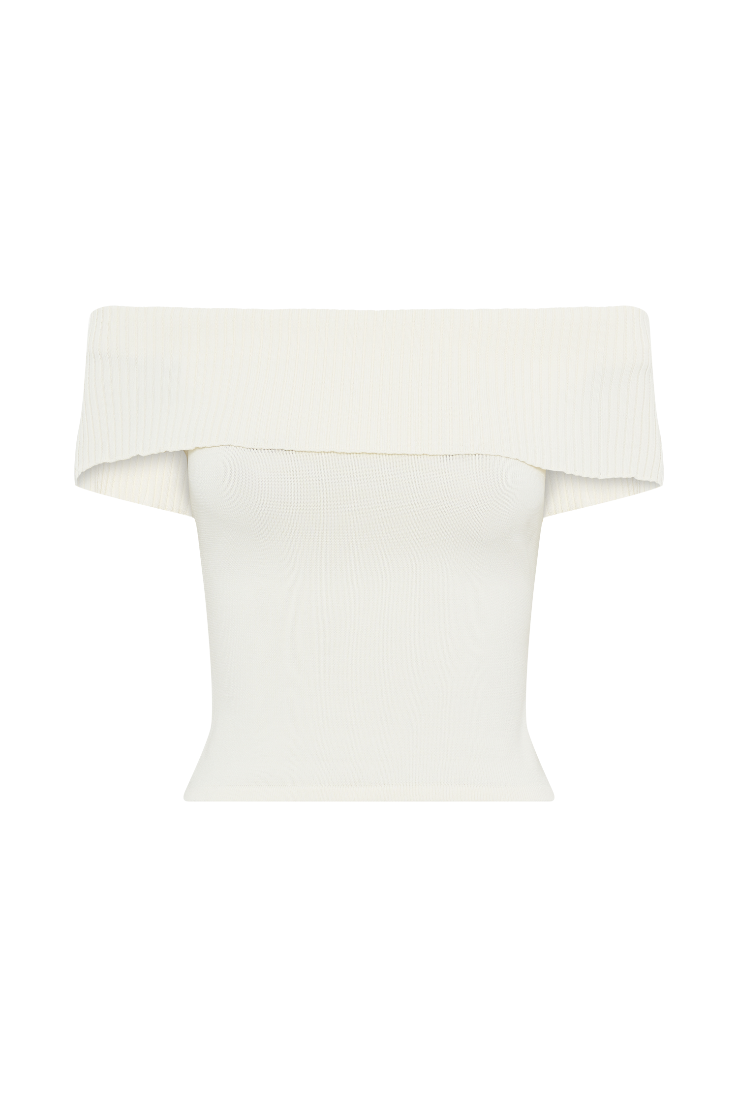 Susanna Off Shoulder Knit Top - Ivory #13