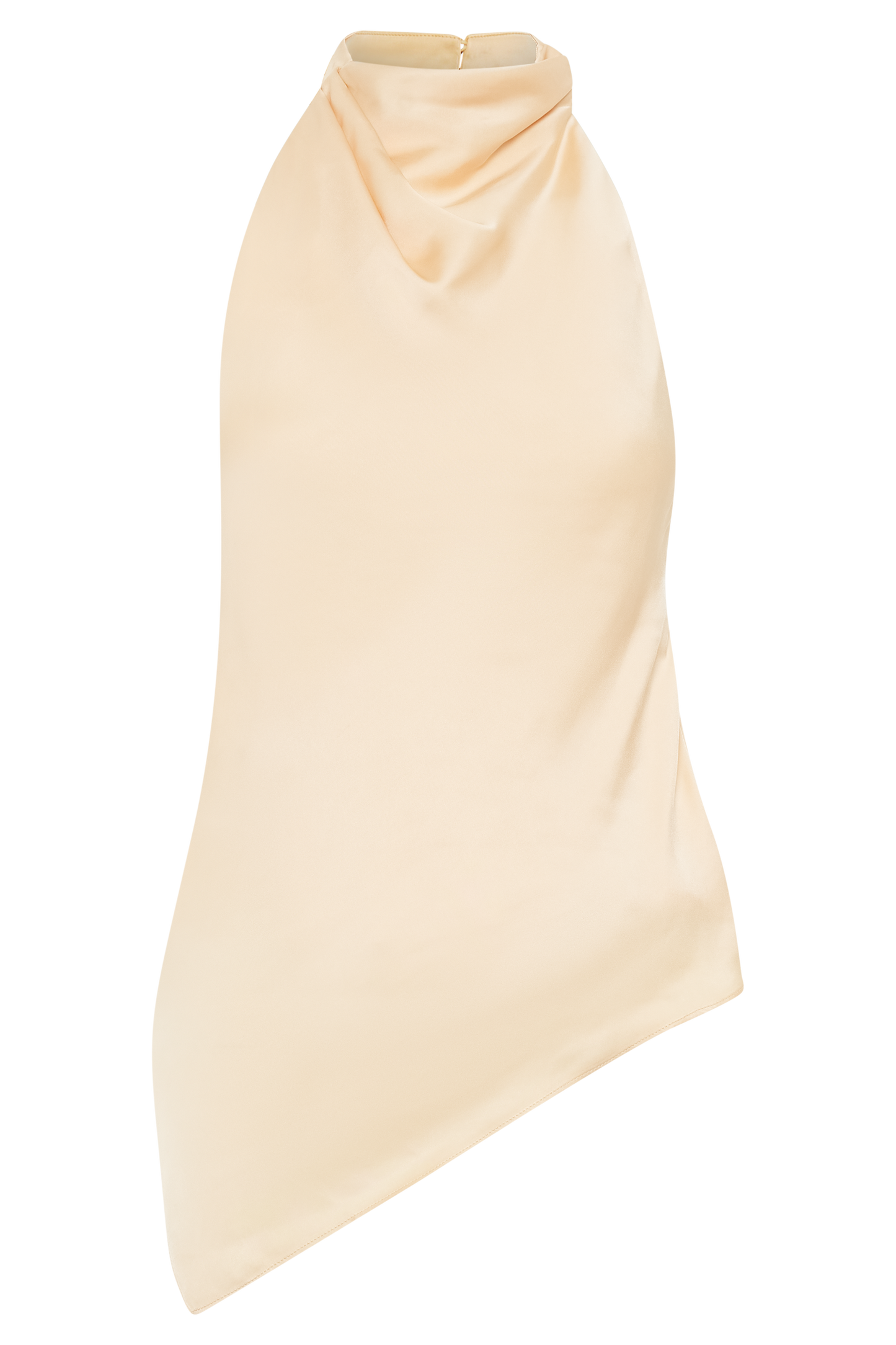 Seraphine Satin Halter Top - Peach