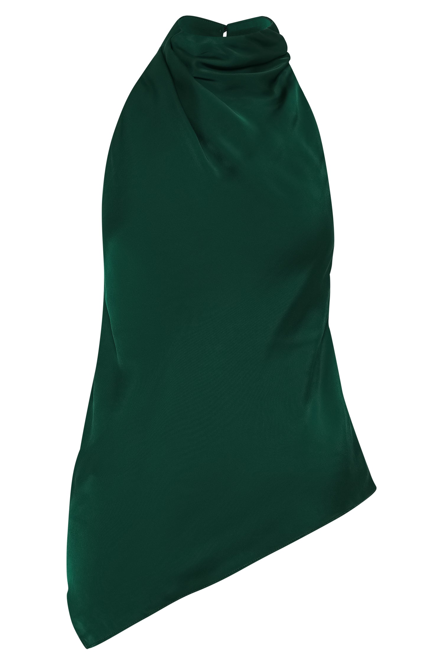 Seraphine Satin Halter Top - Forest Green #9