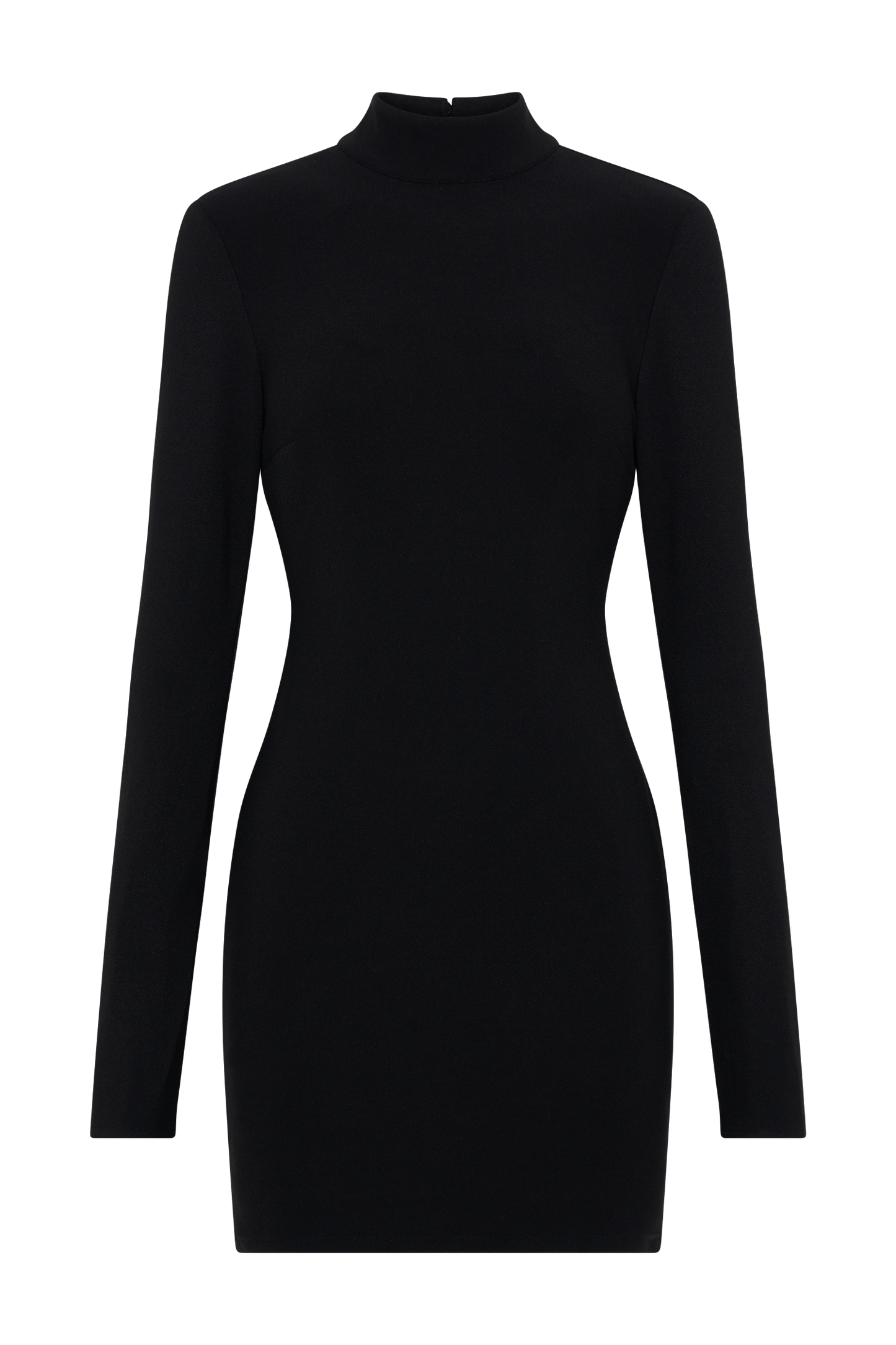 Agatha Crepe Pearl Mini Dress - Black