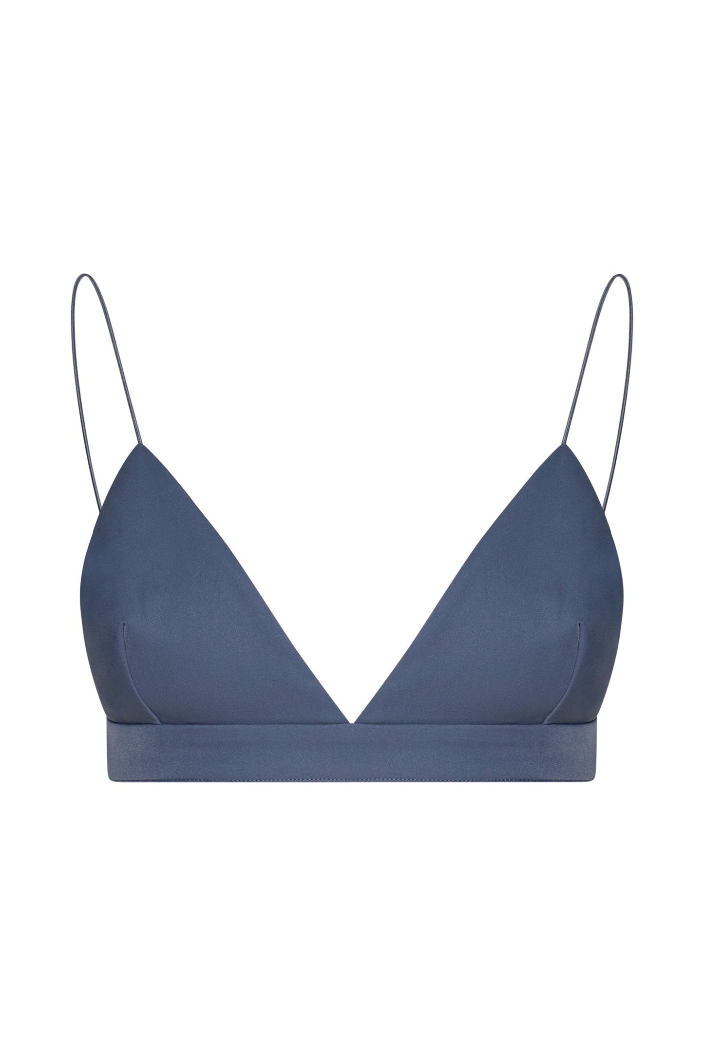 Cynthia Triangle Bralette - Steel Blue