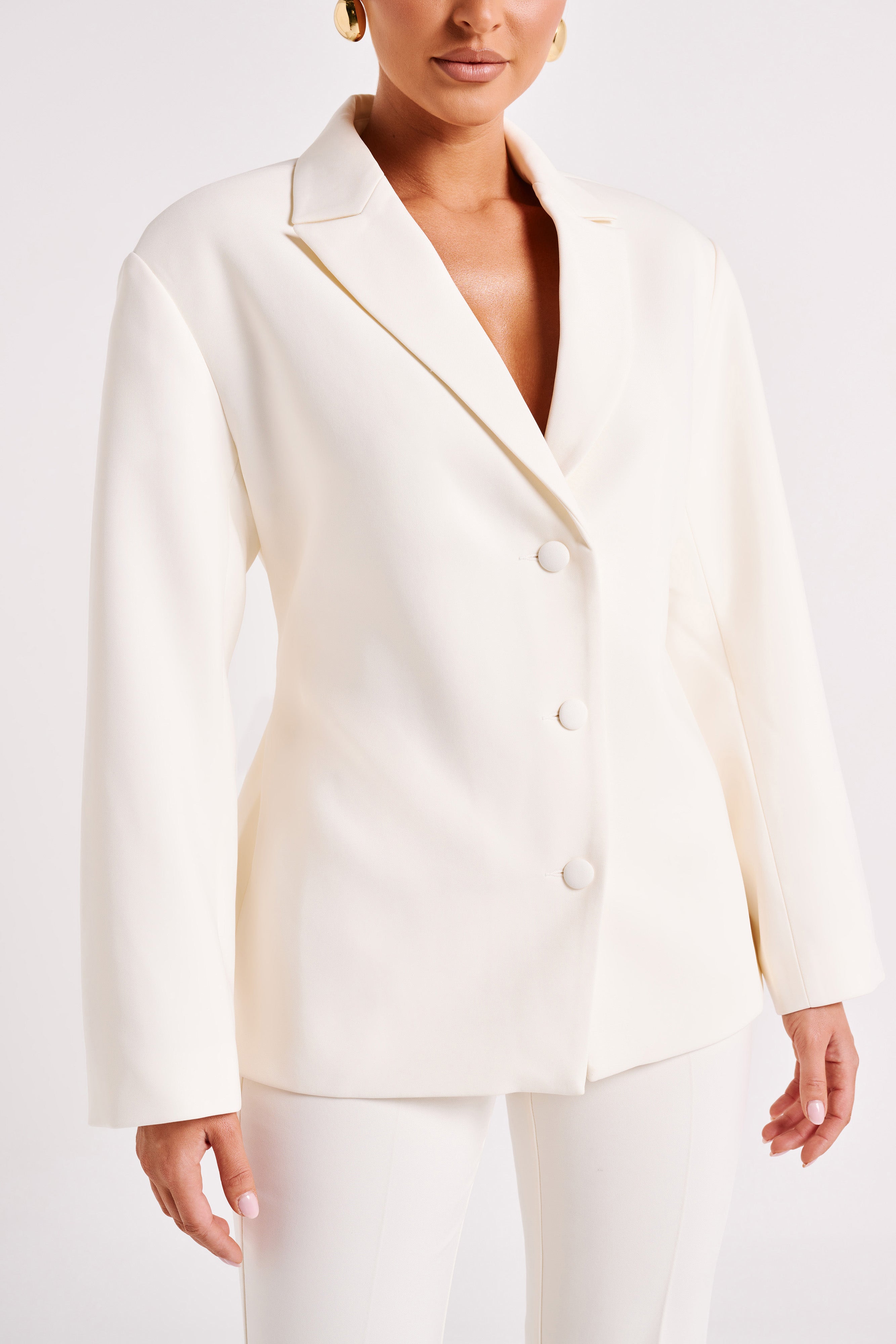 Addie Suiting Blazer Ivory MESHKI UK