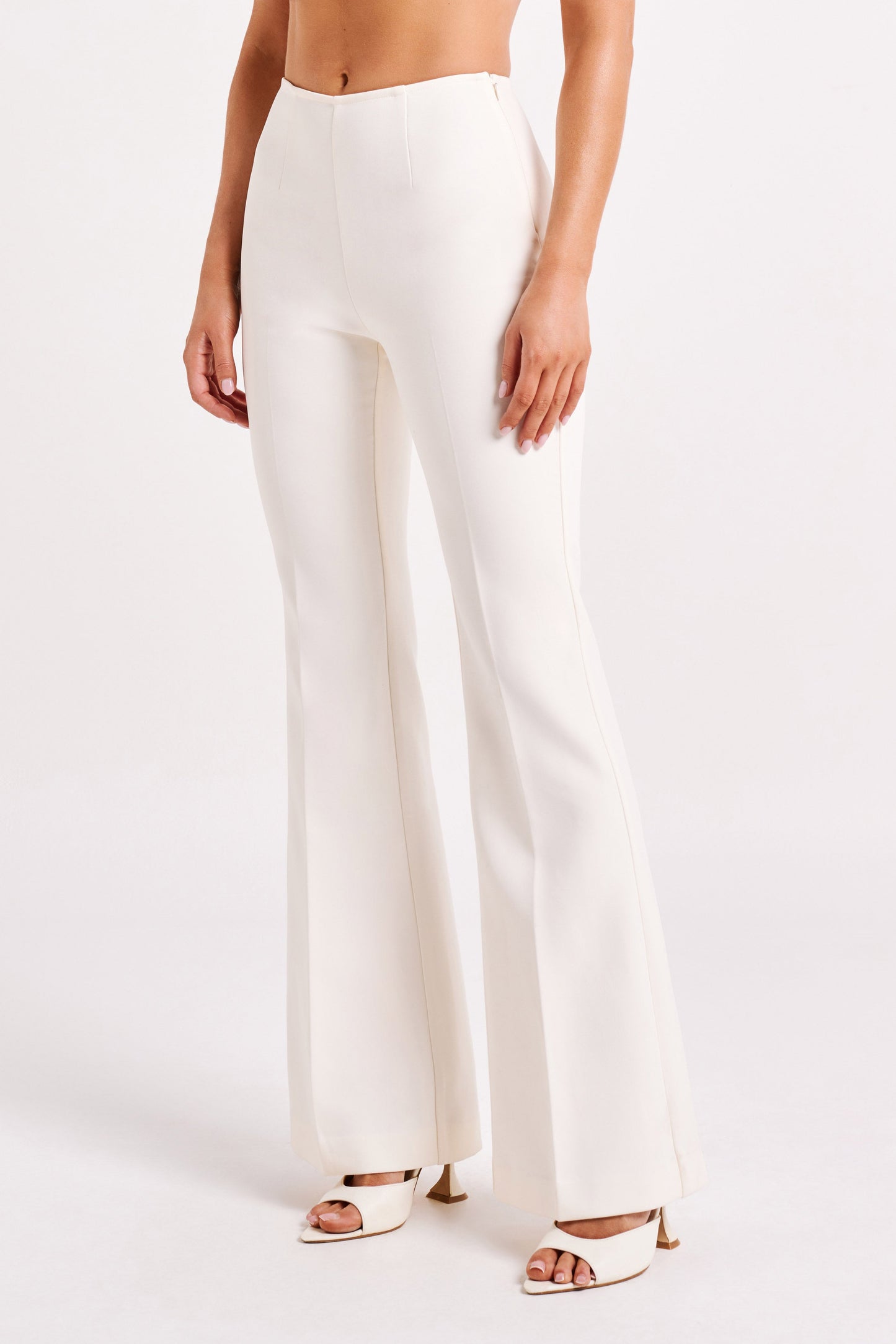 Loretta Fit & Flare Tailored Pant - Ivory