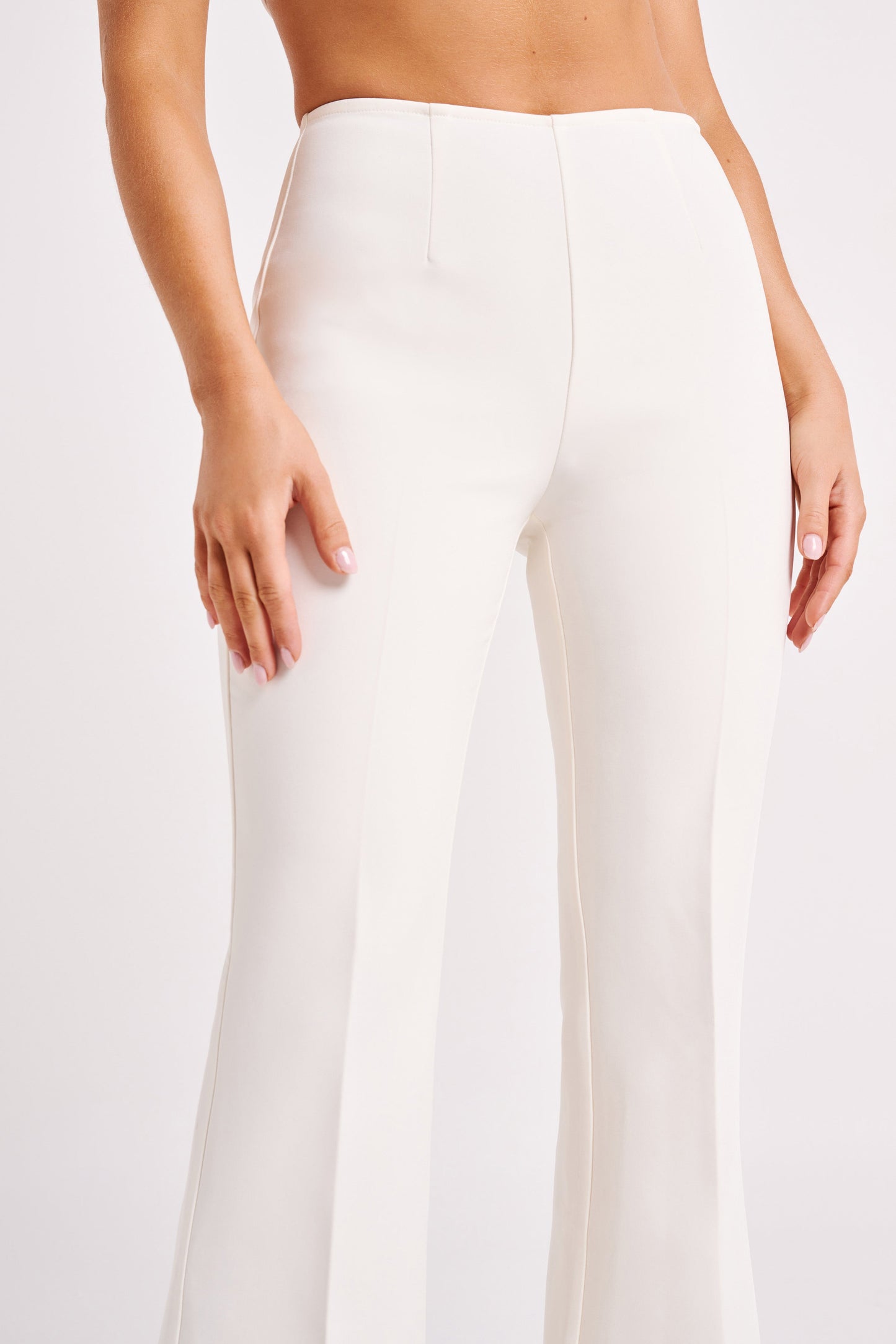 Loretta Fit & Flare Tailored Pant - Ivory