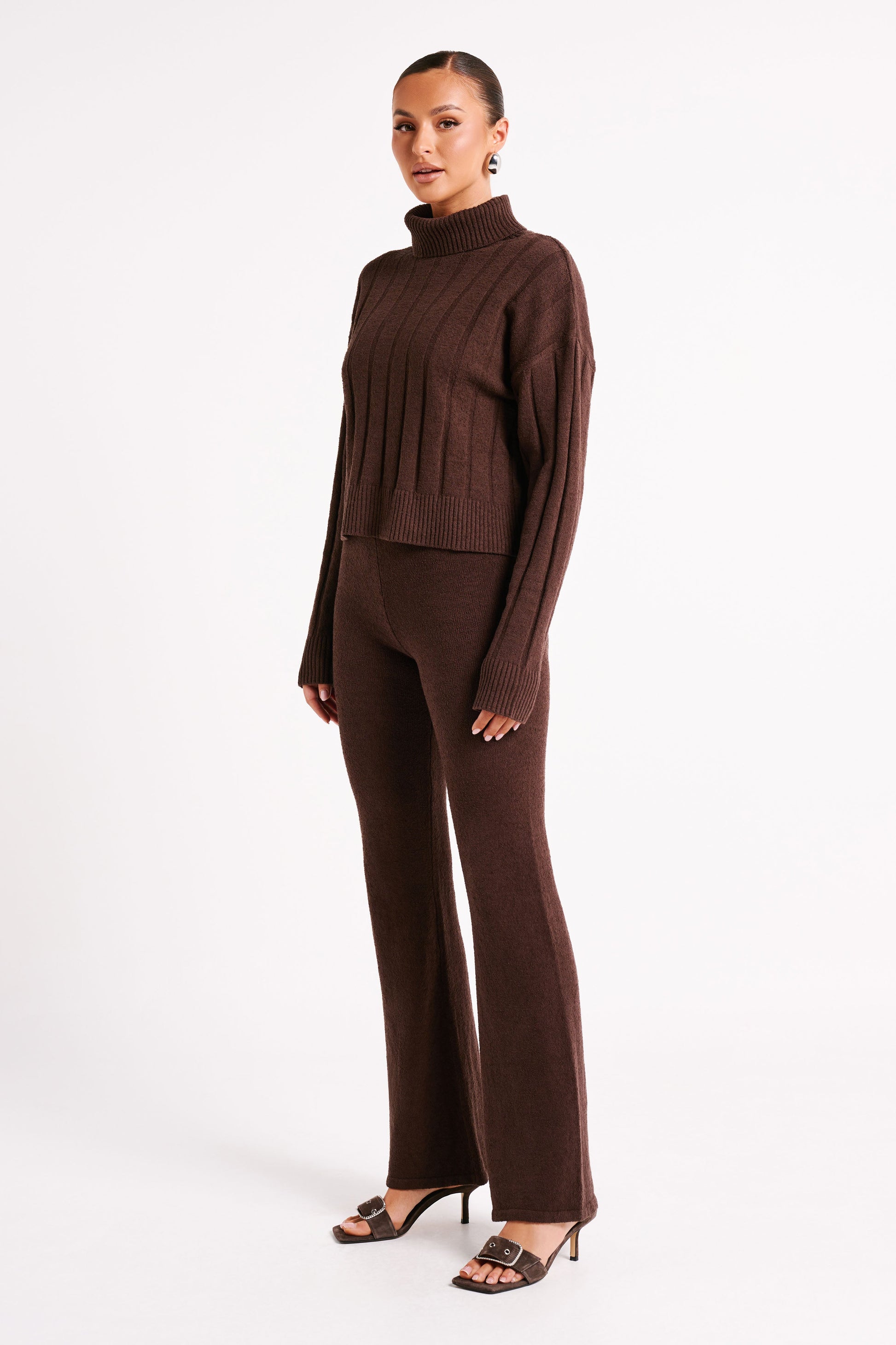 Angelina Knit Pants - Chocolate #7