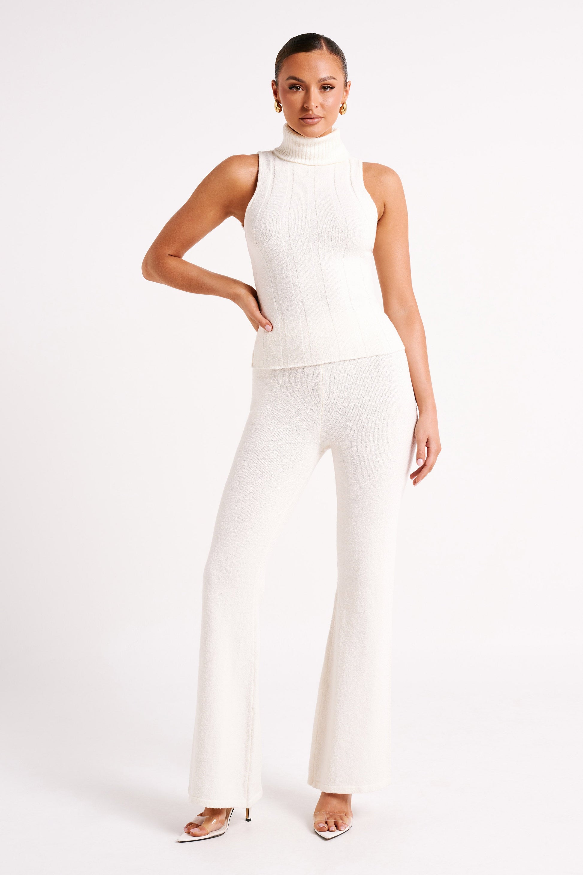 Angelina Knit Pants - Ivory #4