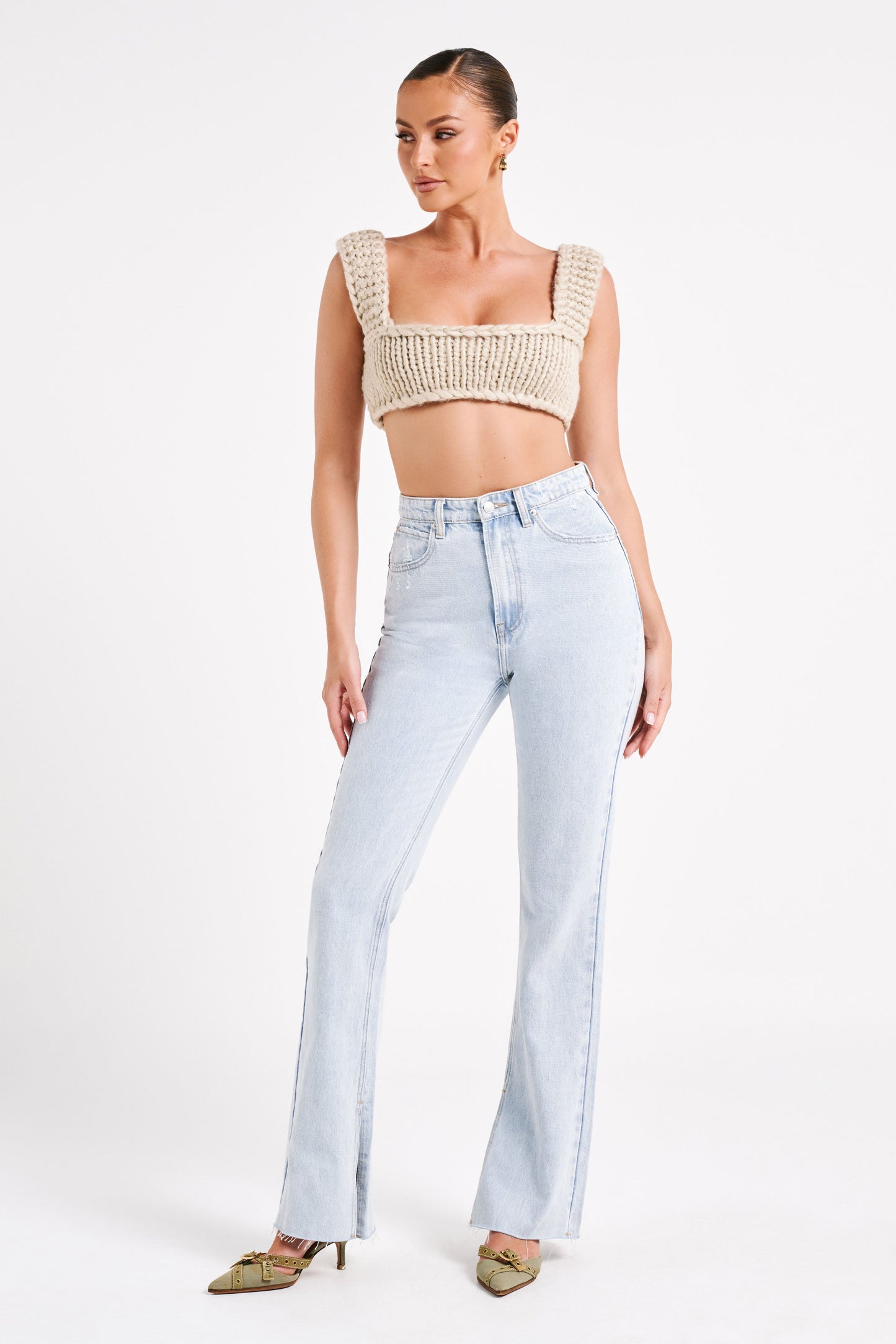 Ninetta Knit Bralette - Taupe