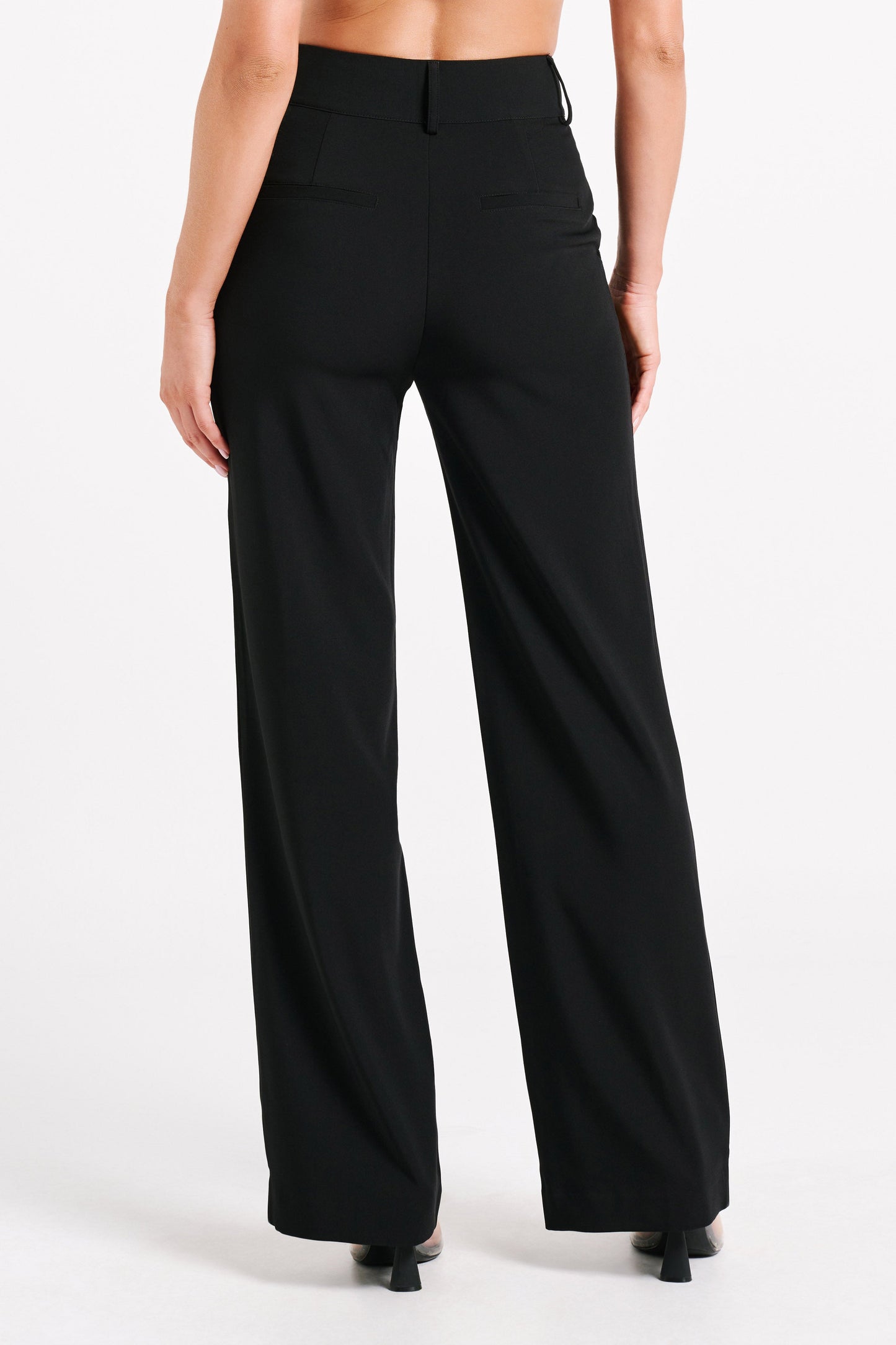 Lisa High Waist Suiting Trousers - Black