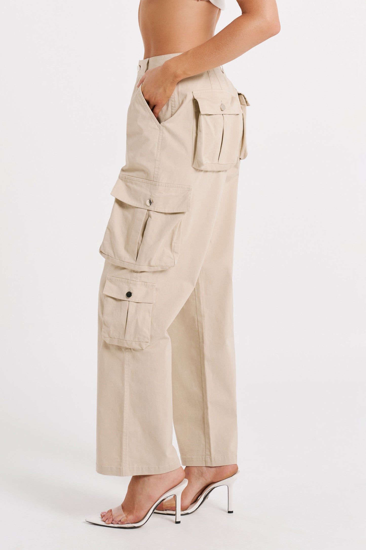 Clea Cargo Pant - Stone