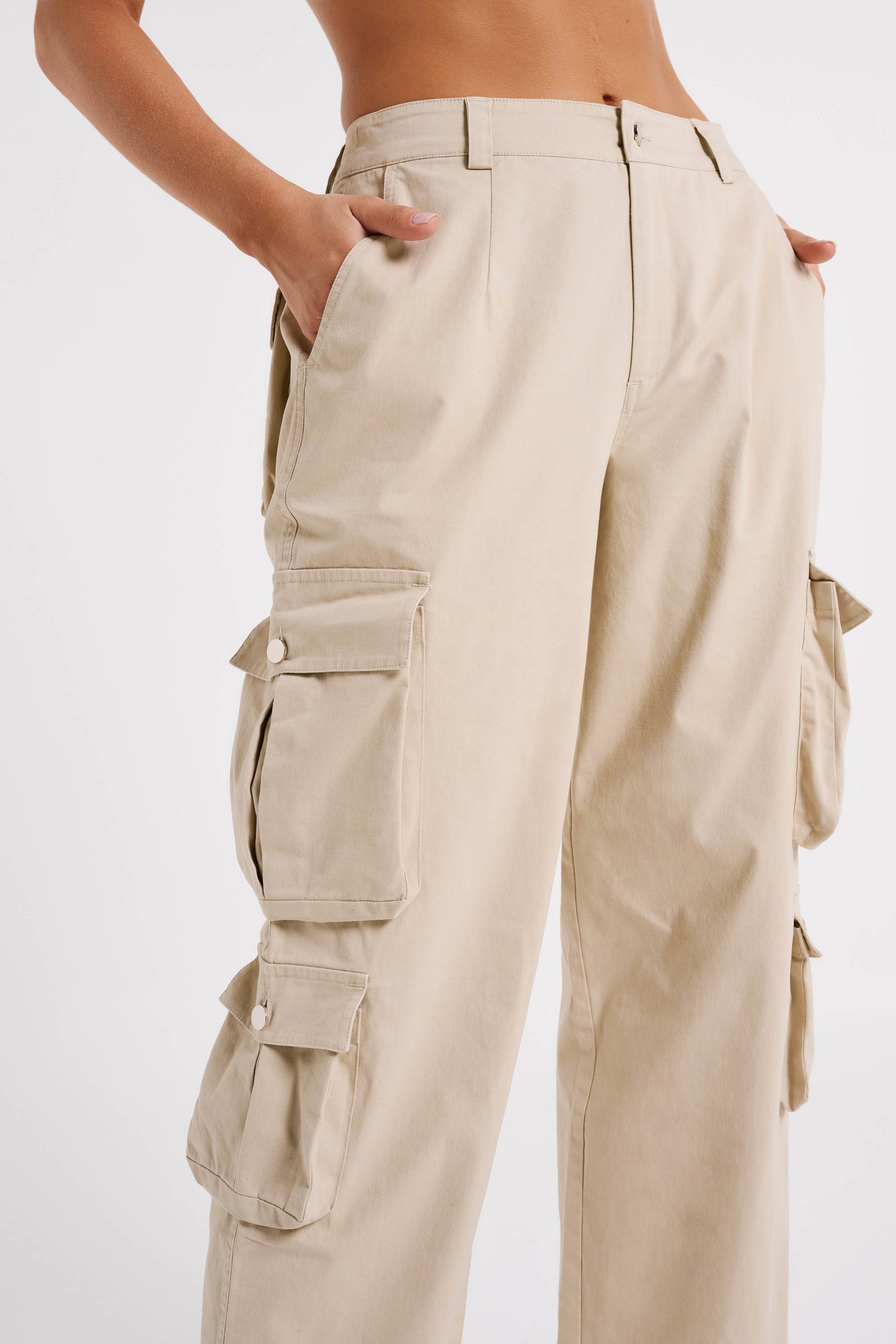 Clea Cargo Pant - Stone