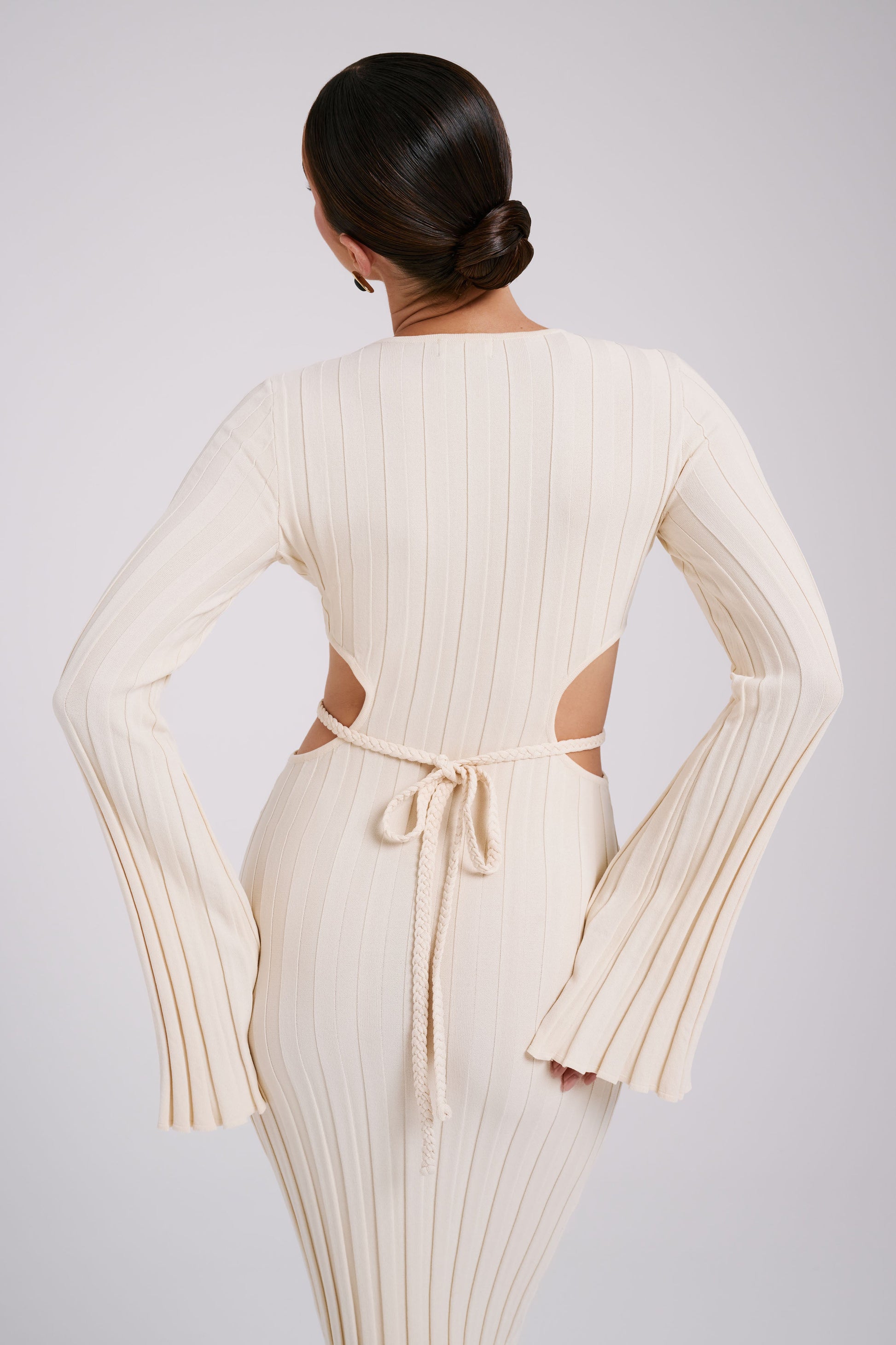 Elodie Knit Midi Dress - Cream #9